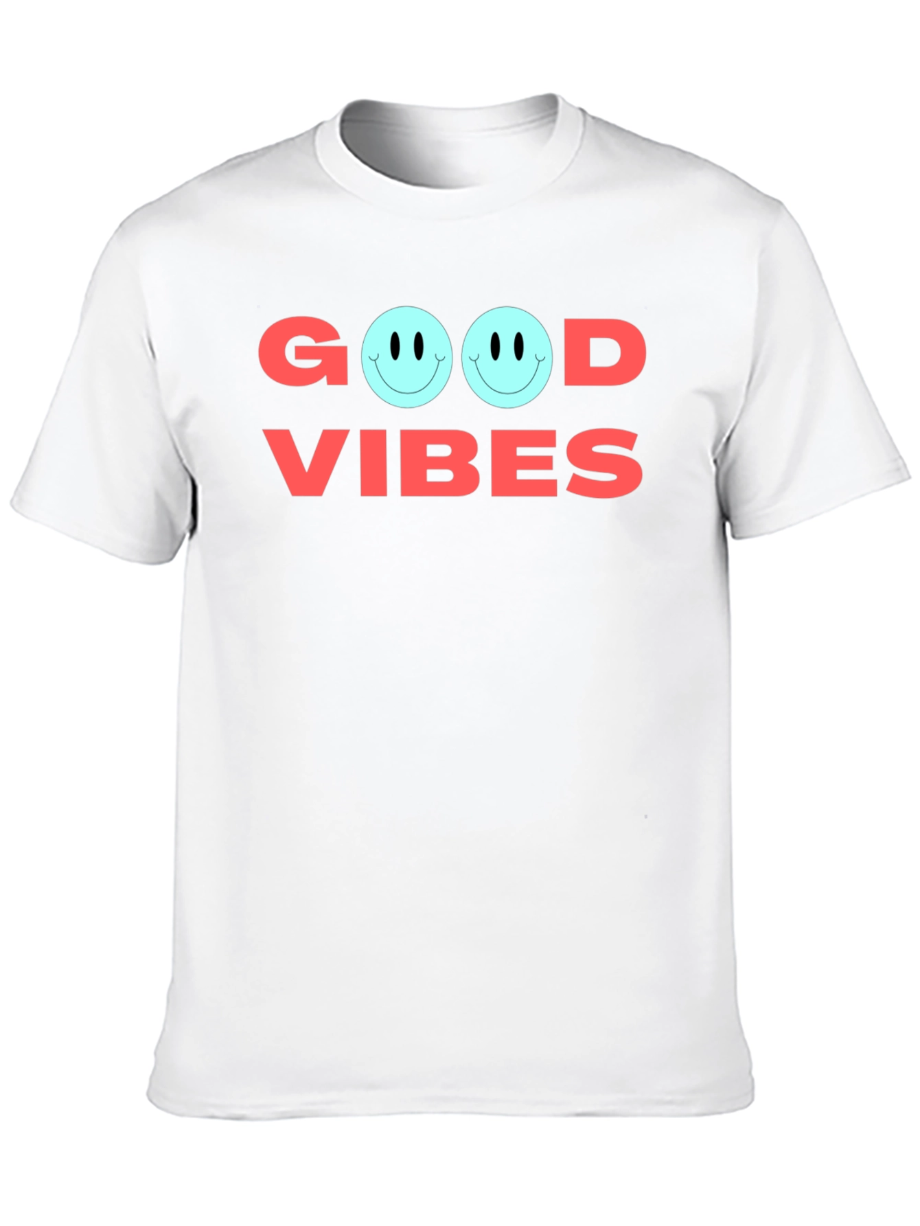 Good Vibes Graphic Tee - Soft Cotton Casual Shirt
