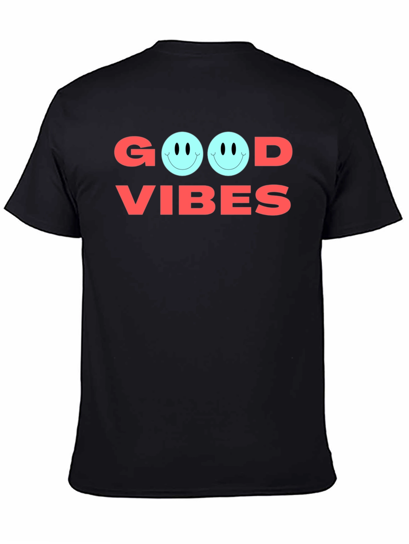 Good Vibes Graphic Tee - Soft Cotton Casual Shirt