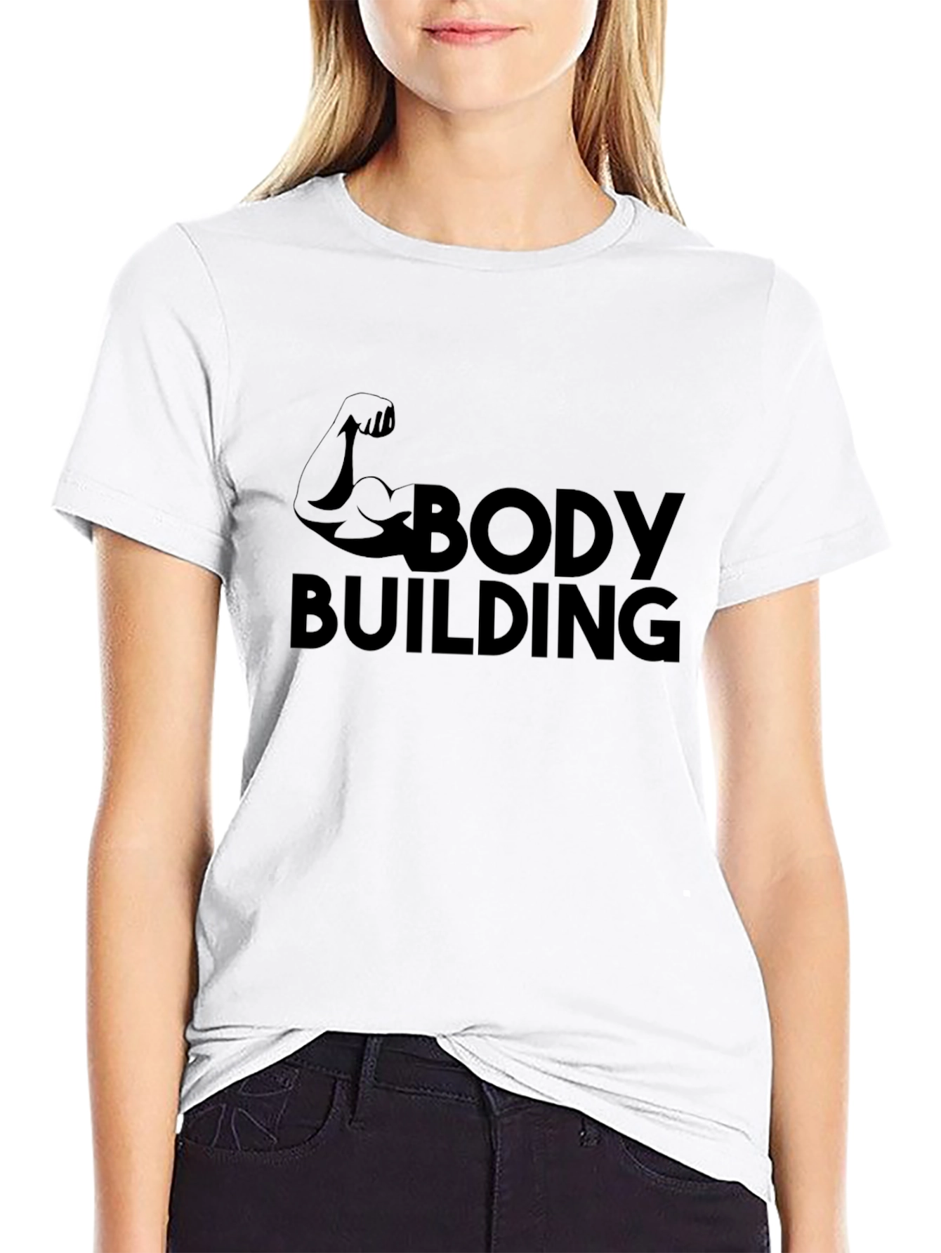 Bodybuilding Graphic Tee - Black Fitness T-Shirt