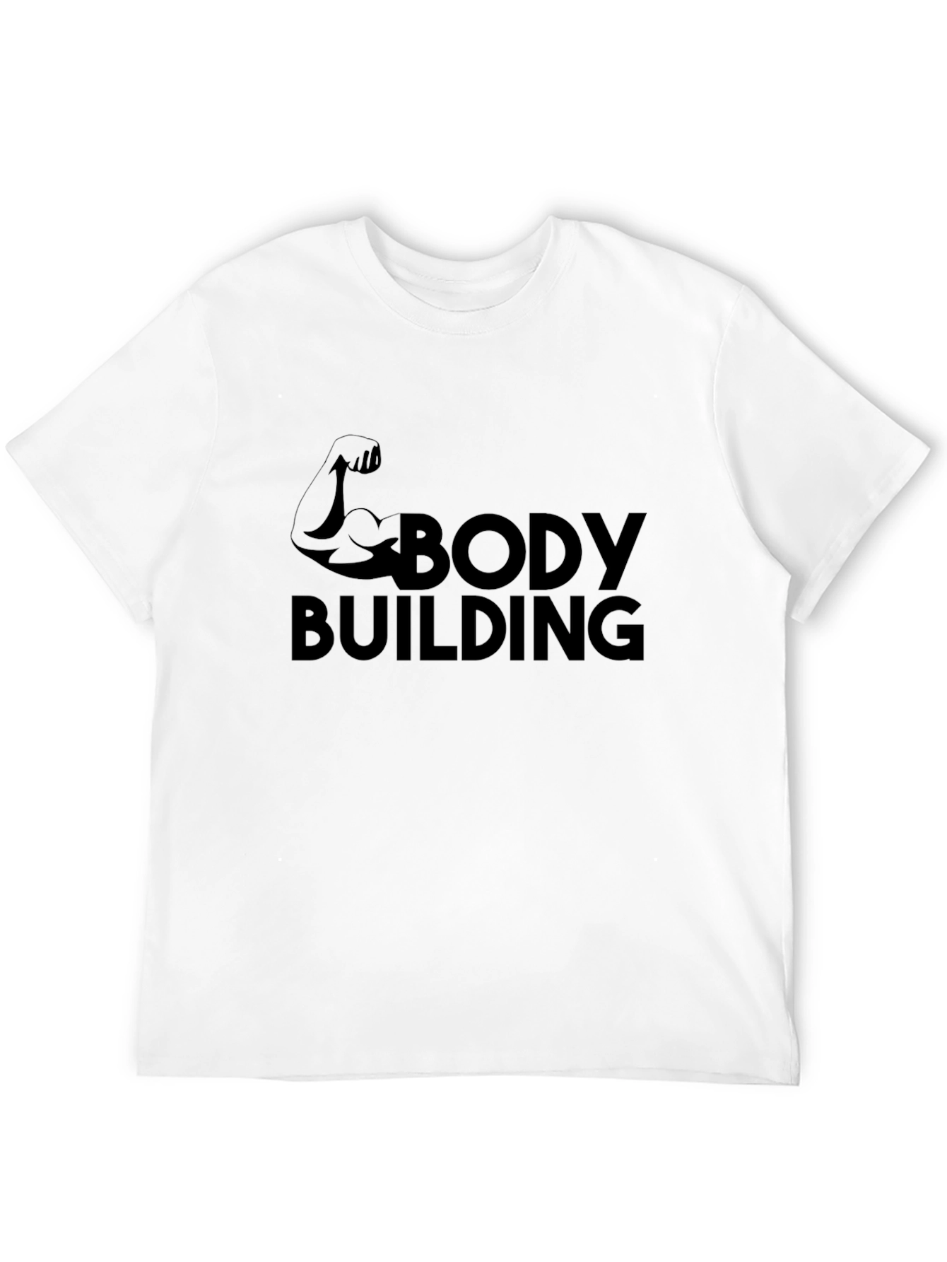 Bodybuilding Graphic Tee - Black Fitness T-Shirt