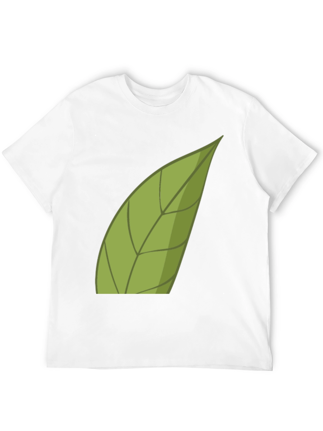 Green Leaf Graphic Tee - Nature Inspired Shirt