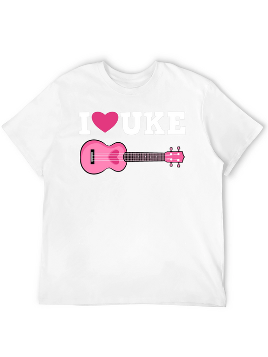 I Love Ukulele Graphic T-Shirt