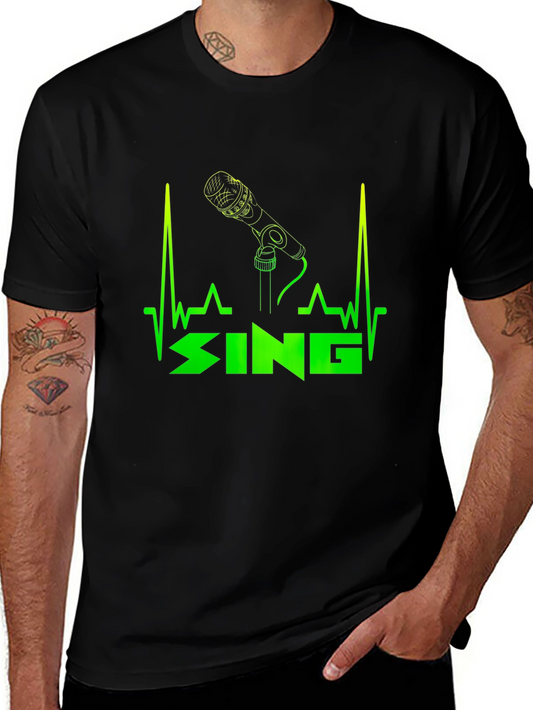 Singer Heartbeat T-Shirt - Black
