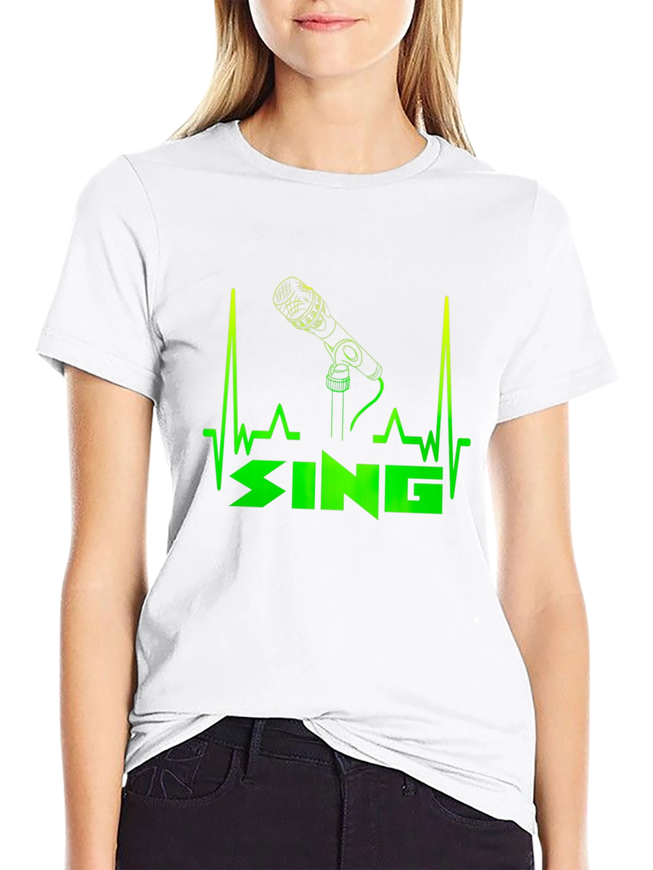 Singer Heartbeat T-Shirt - Black