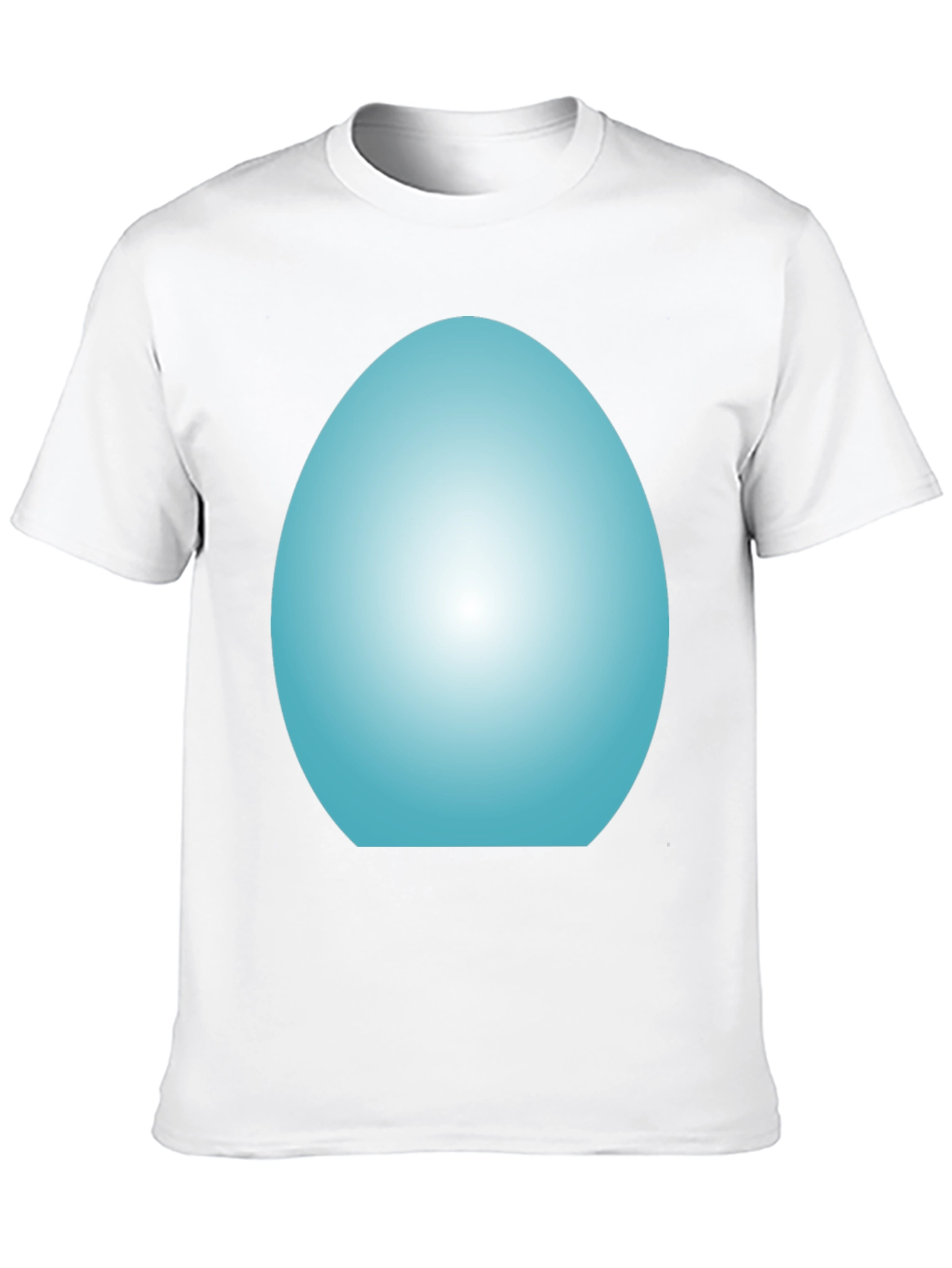 Cool Blue Egg Graphic Tee - Black Unisex T-Shirt