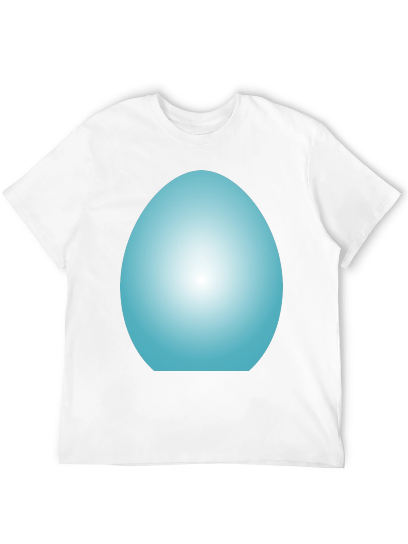 Cool Blue Egg Graphic Tee - Black Unisex T-Shirt