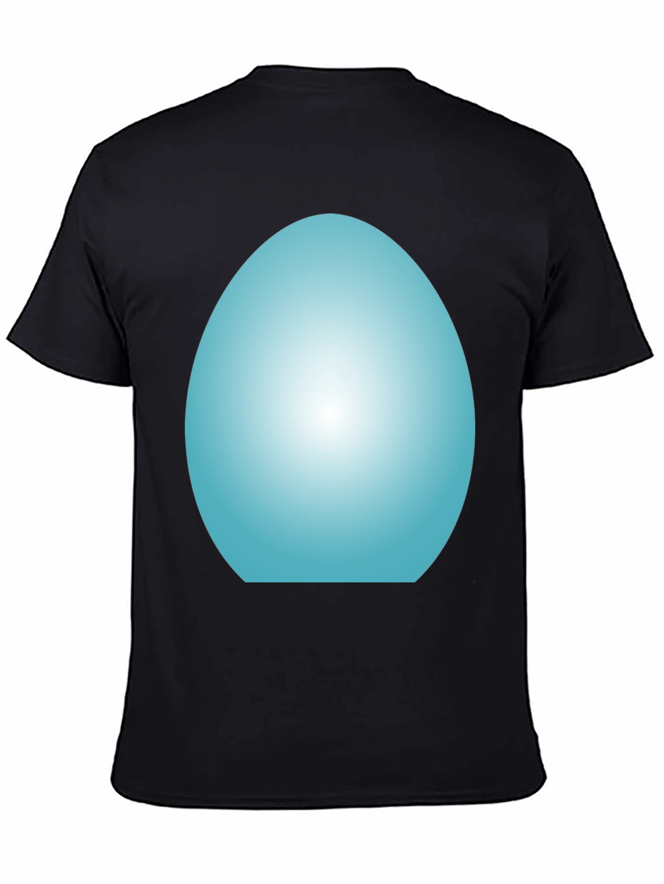 Cool Blue Egg Graphic Tee - Black Unisex T-Shirt