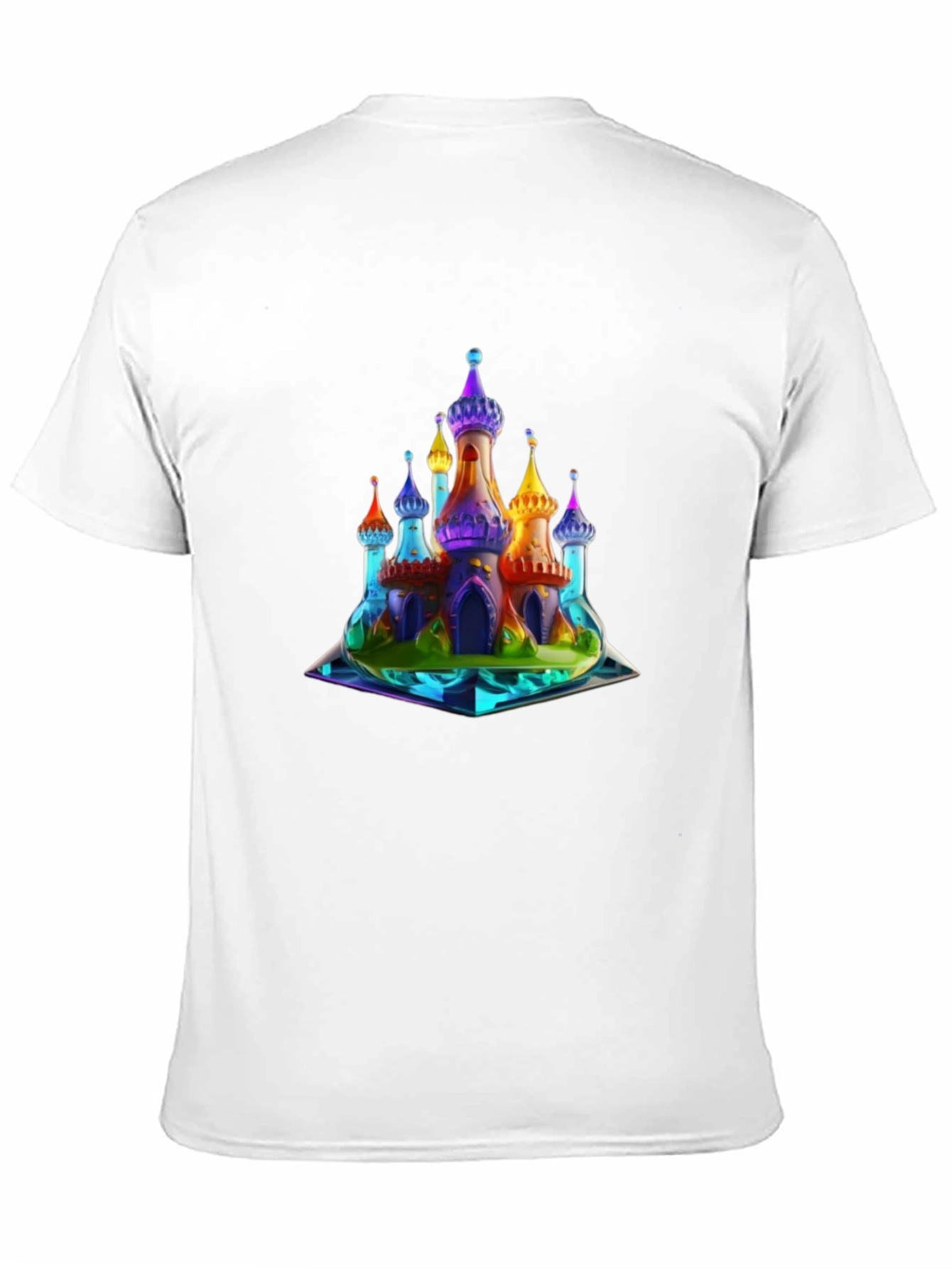 Rainbow Castle Graphic T-Shirt