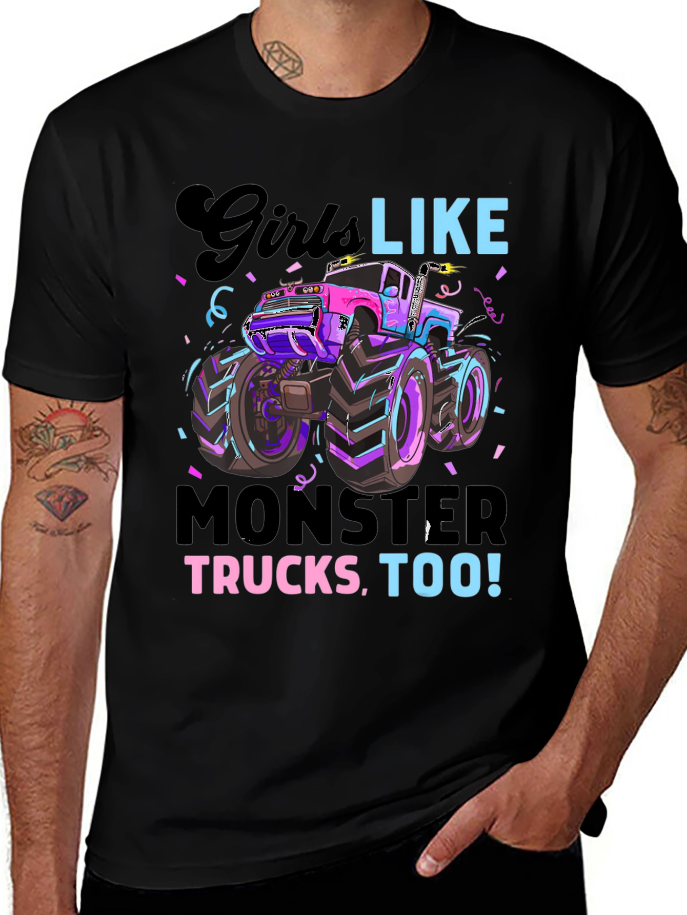 Girls Like Monster Trucks Tee