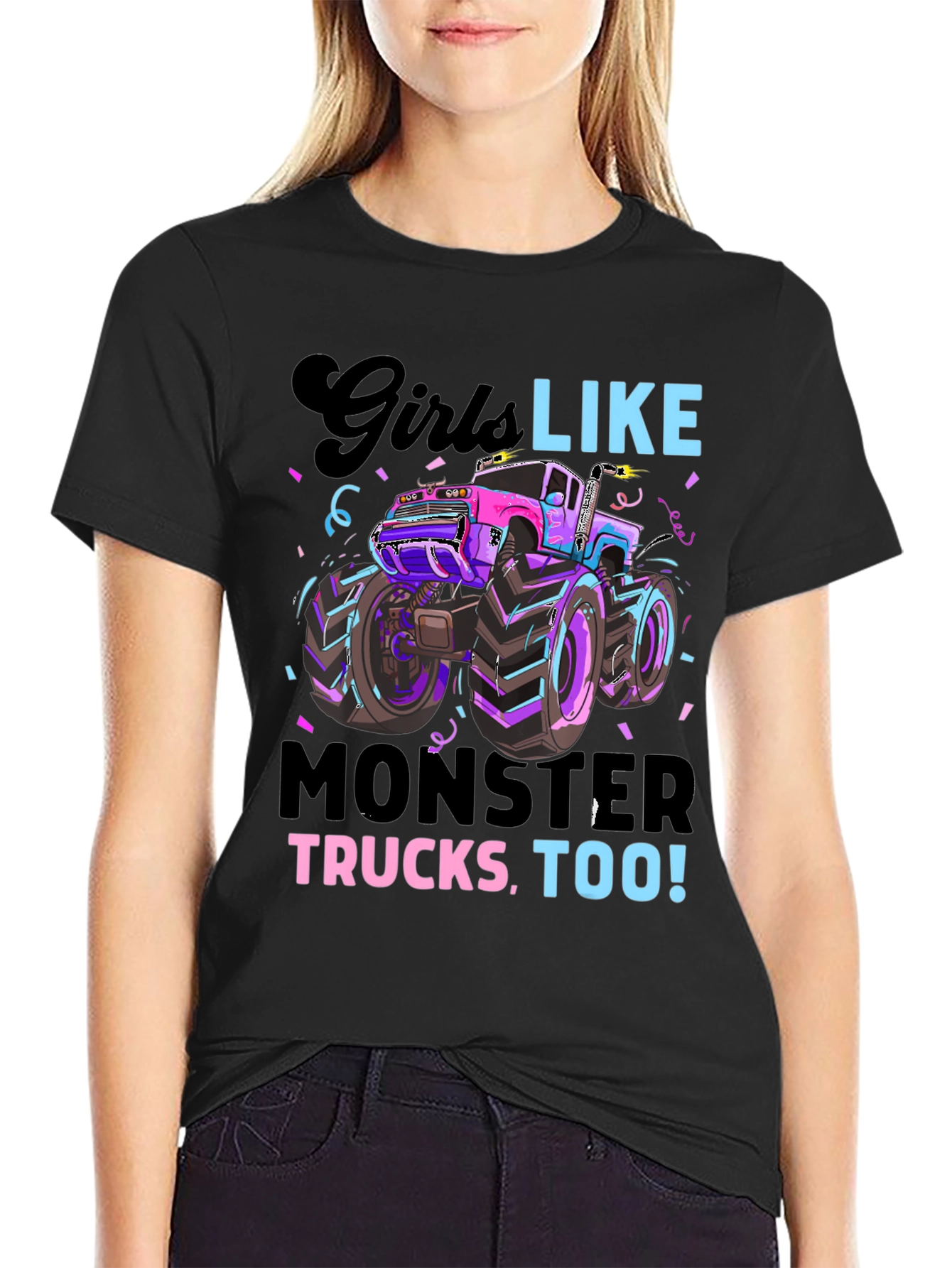 Girls Like Monster Trucks Tee