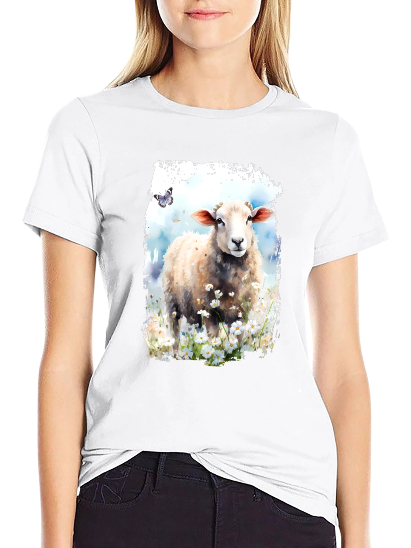 Sheep Meadow Black Graphic Tee