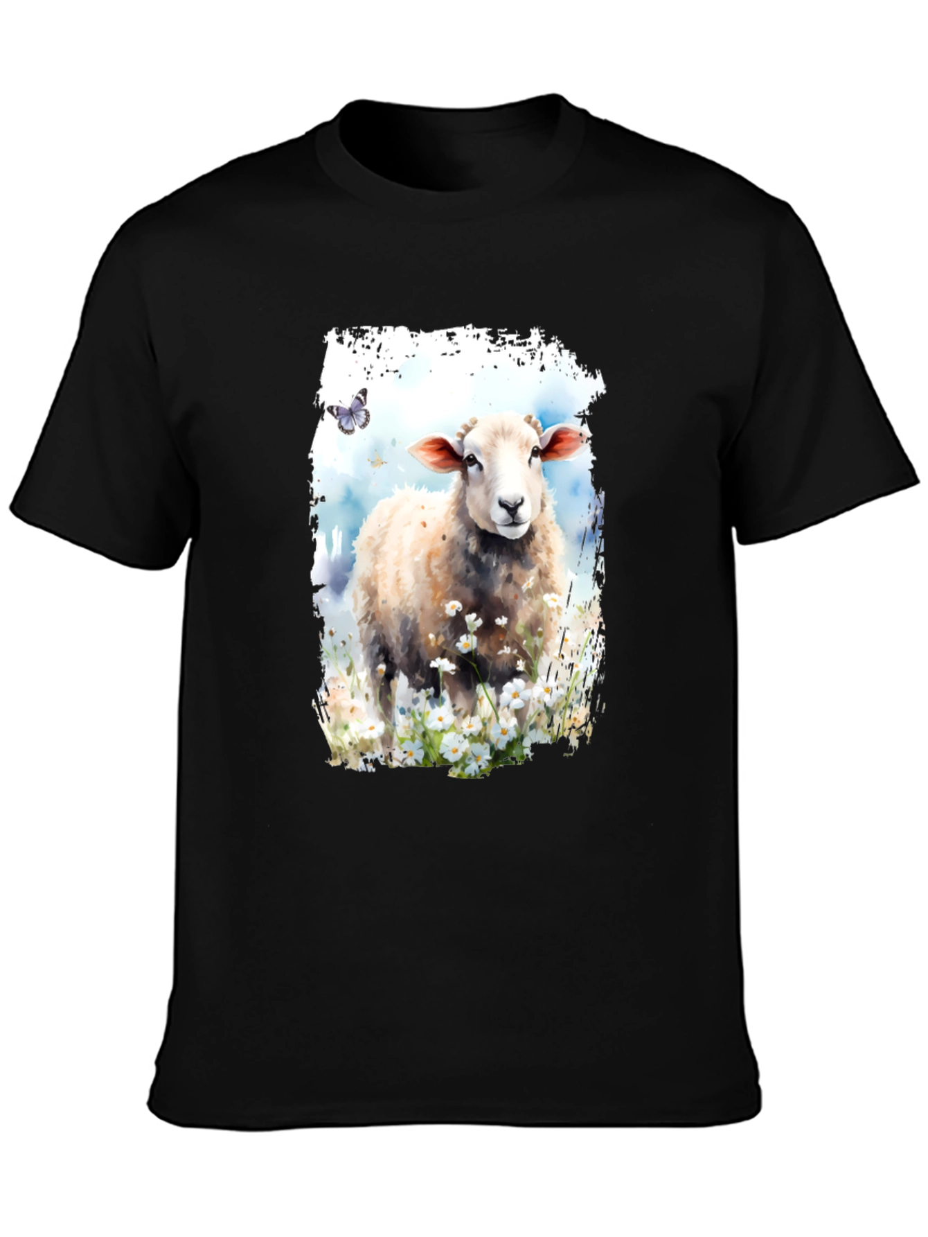 Sheep Meadow Black Graphic Tee
