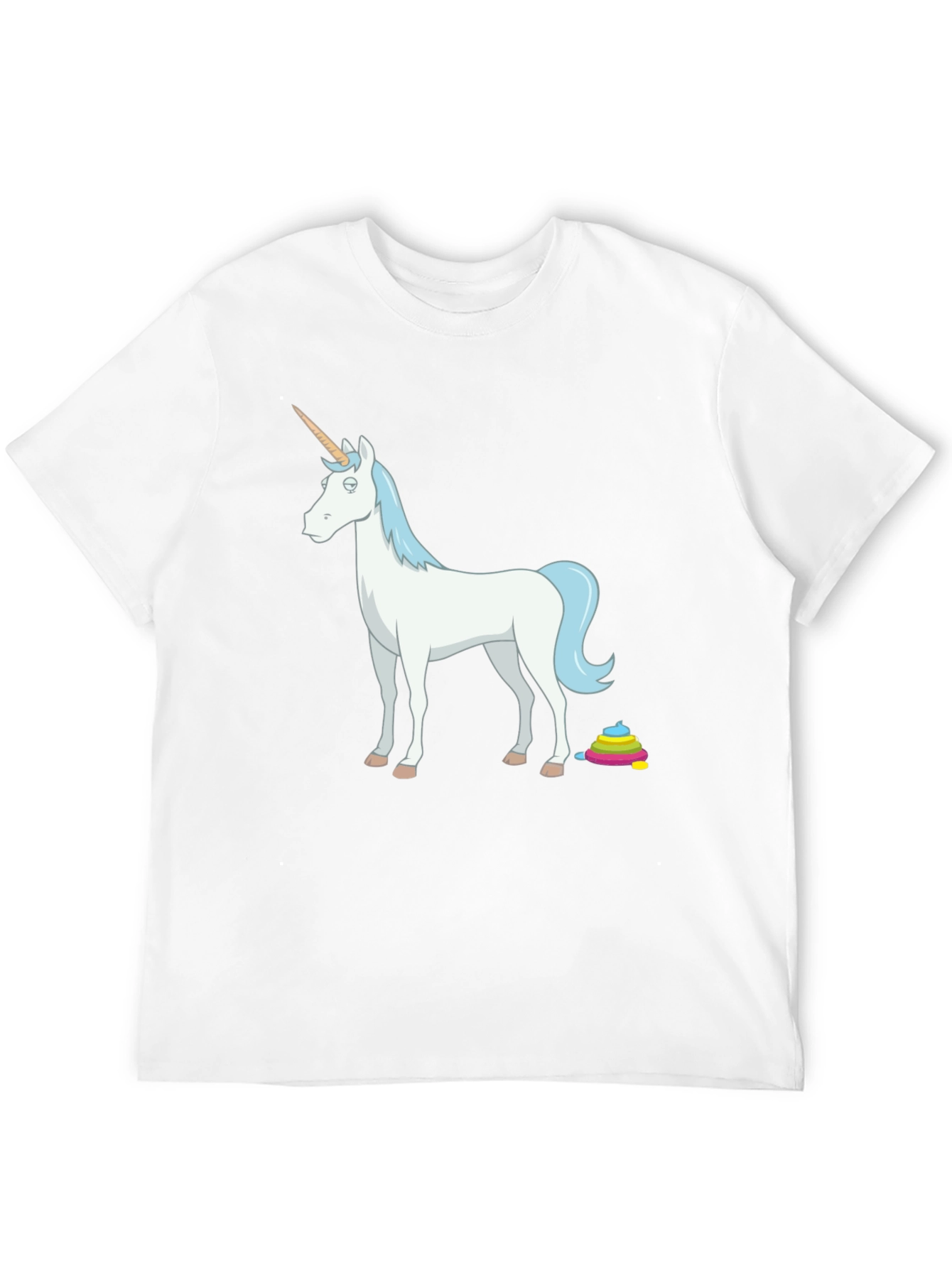 Unicorn Poop Rainbow Funny Graphic Tee