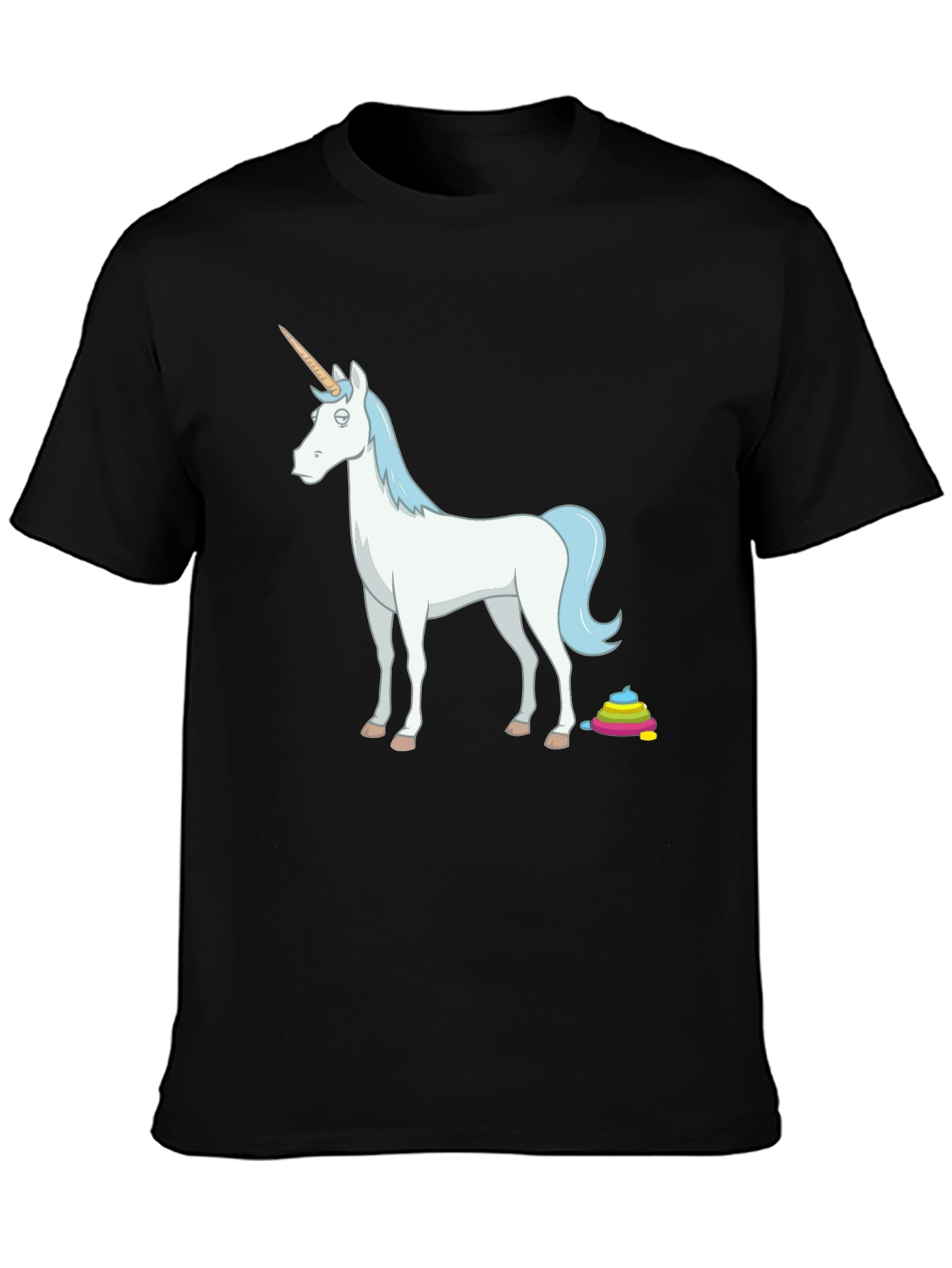 Unicorn Poop Rainbow Funny Graphic Tee