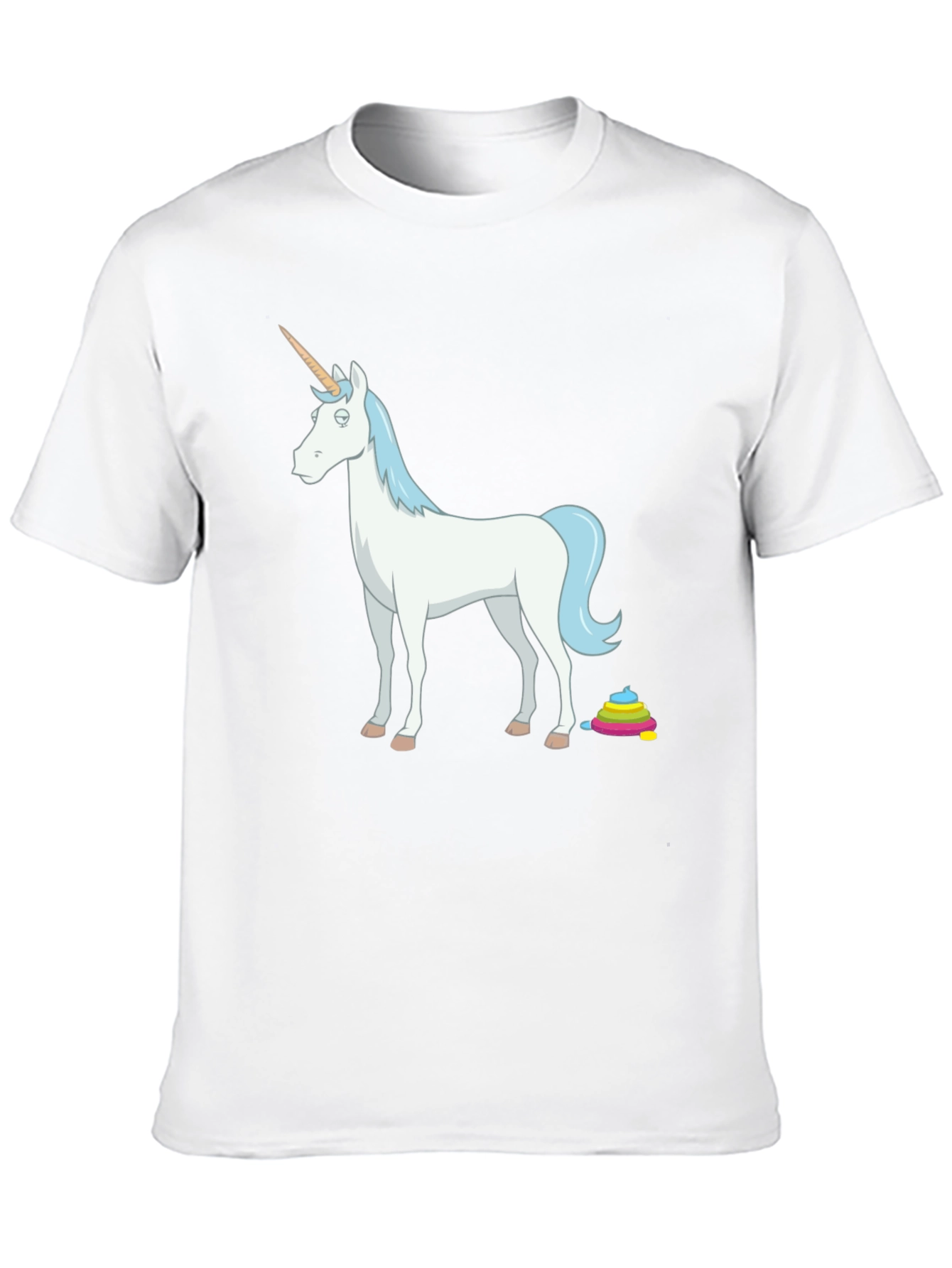 Unicorn Poop Rainbow Funny Graphic Tee