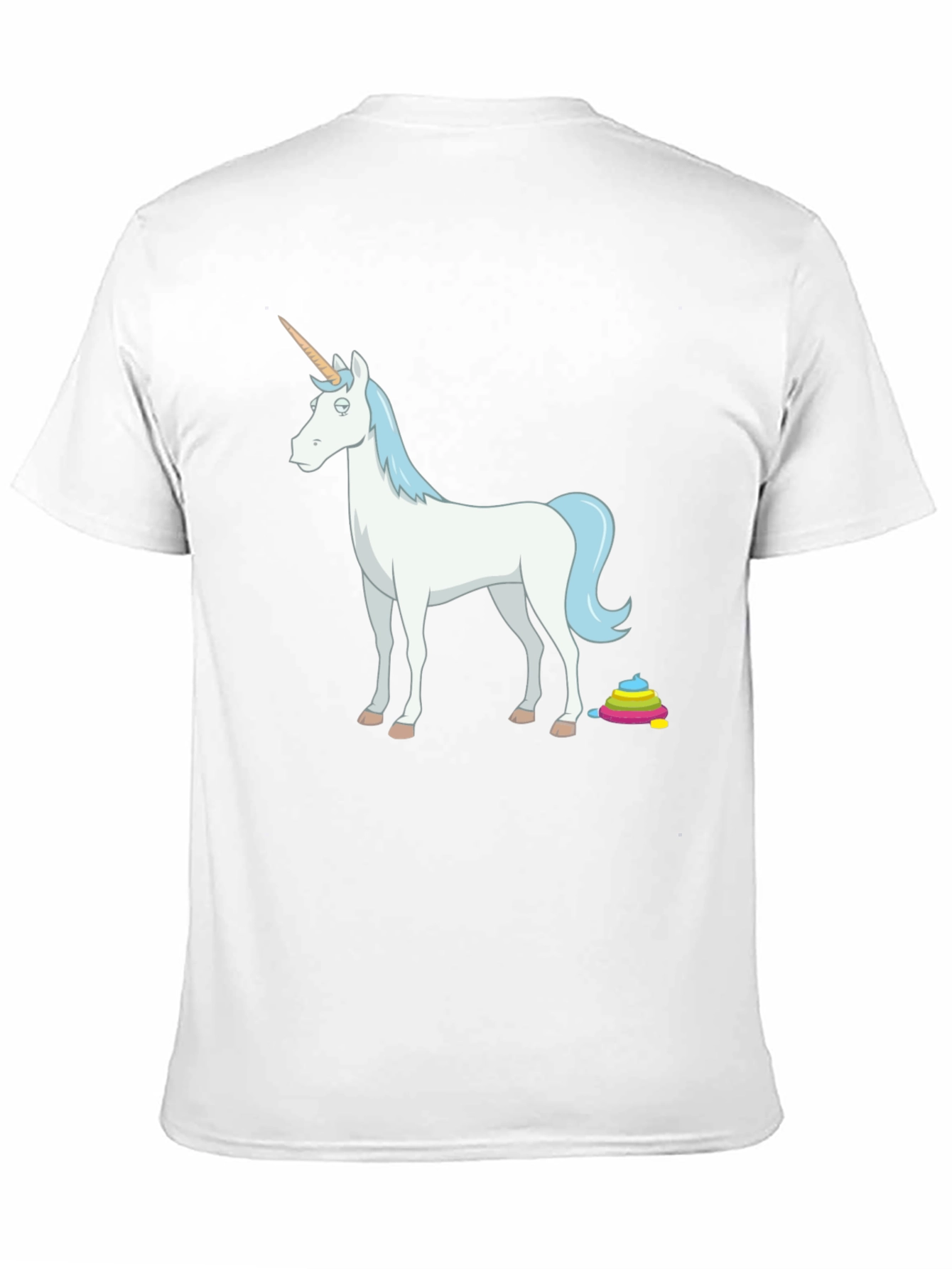 Unicorn Poop Rainbow Funny Graphic Tee