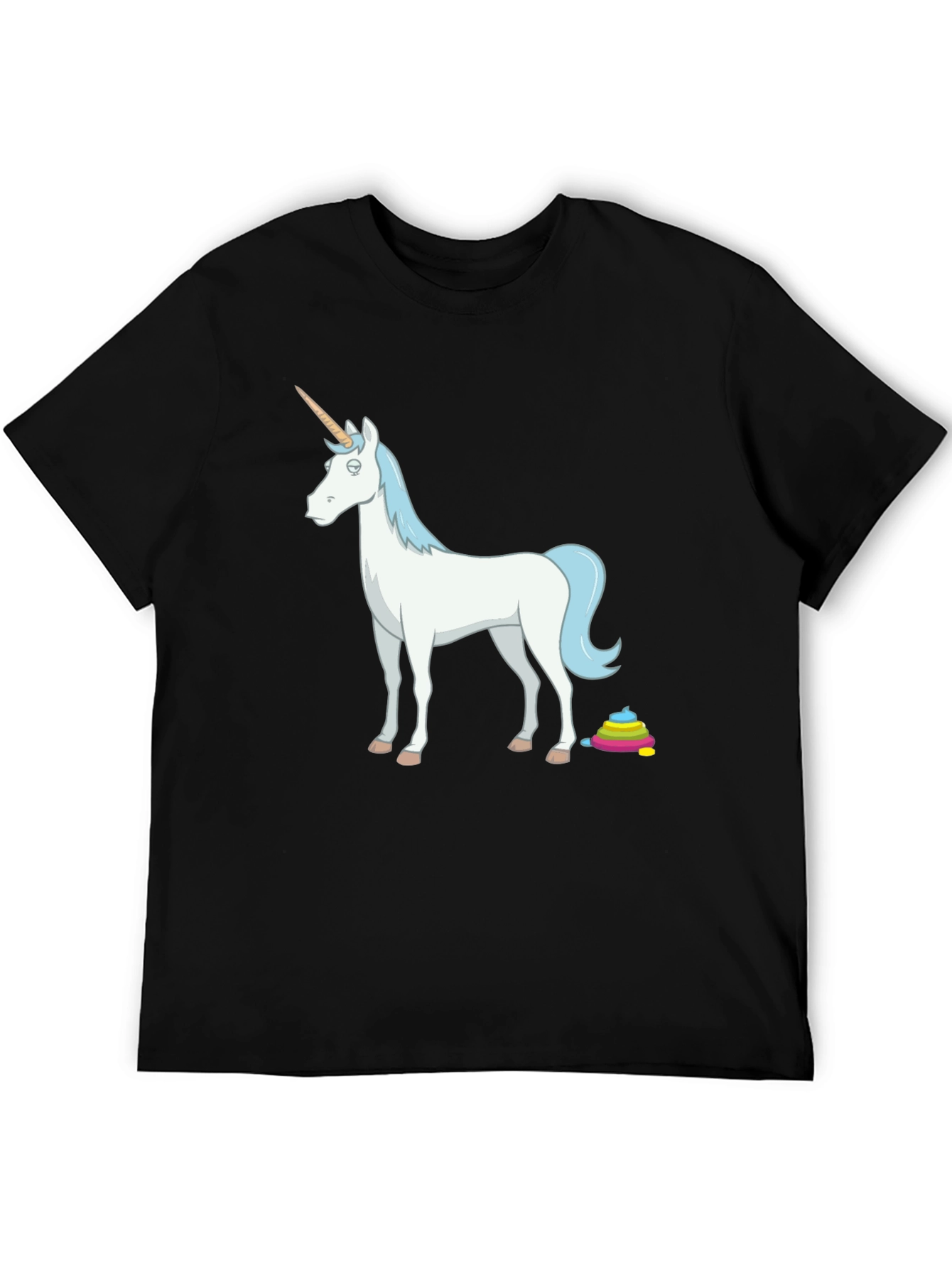 Unicorn Poop Rainbow Funny Graphic Tee