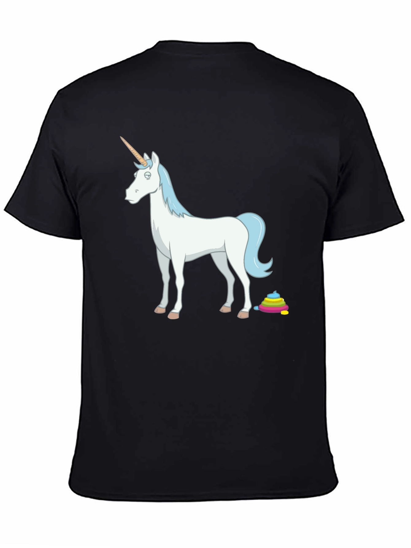 Unicorn Poop Rainbow Funny Graphic Tee