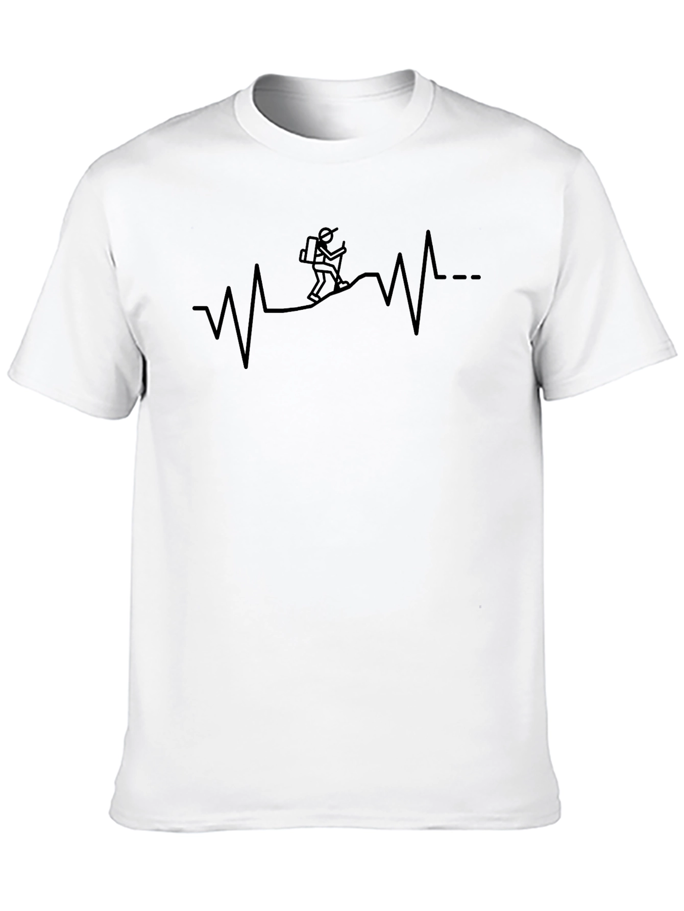 Hiking Heartbeat T-Shirt - Adventure Ready