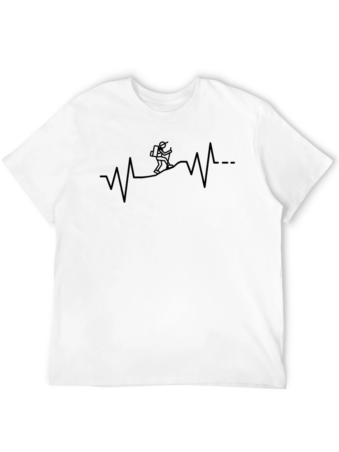 Hiking Heartbeat T-Shirt - Adventure Ready