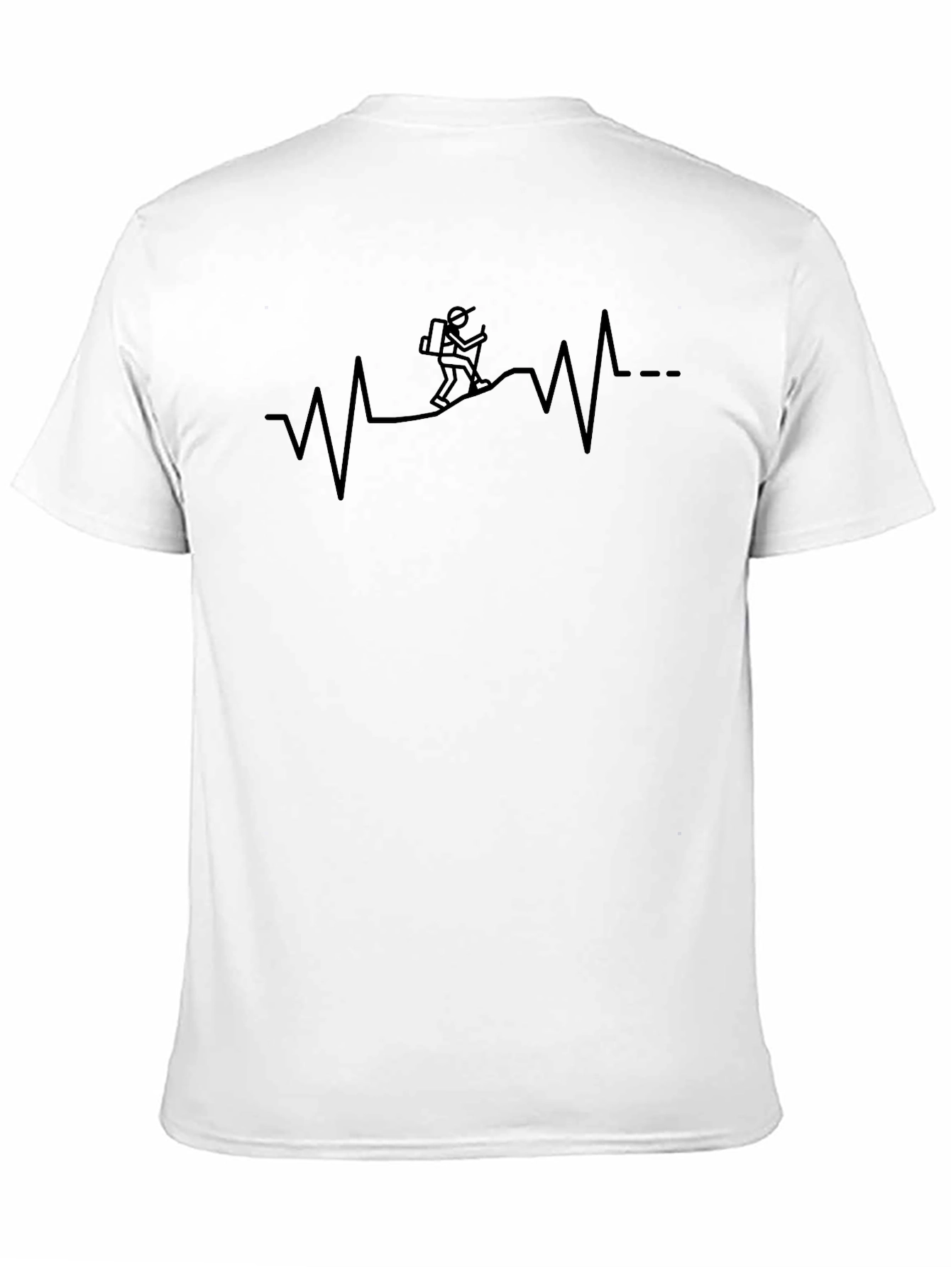 Hiking Heartbeat T-Shirt - Adventure Ready