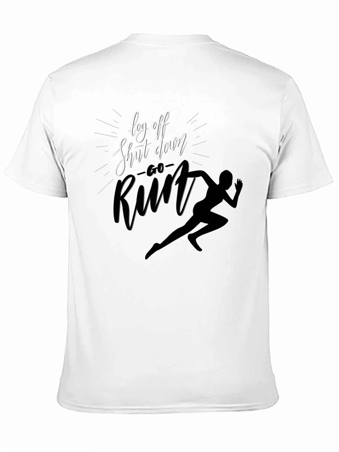 Log Off Shut Down Run T-Shirt