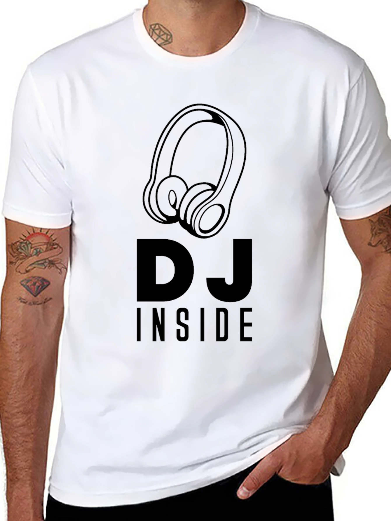 DJ Inside Graphic Tee - Music Lovers T-Shirt