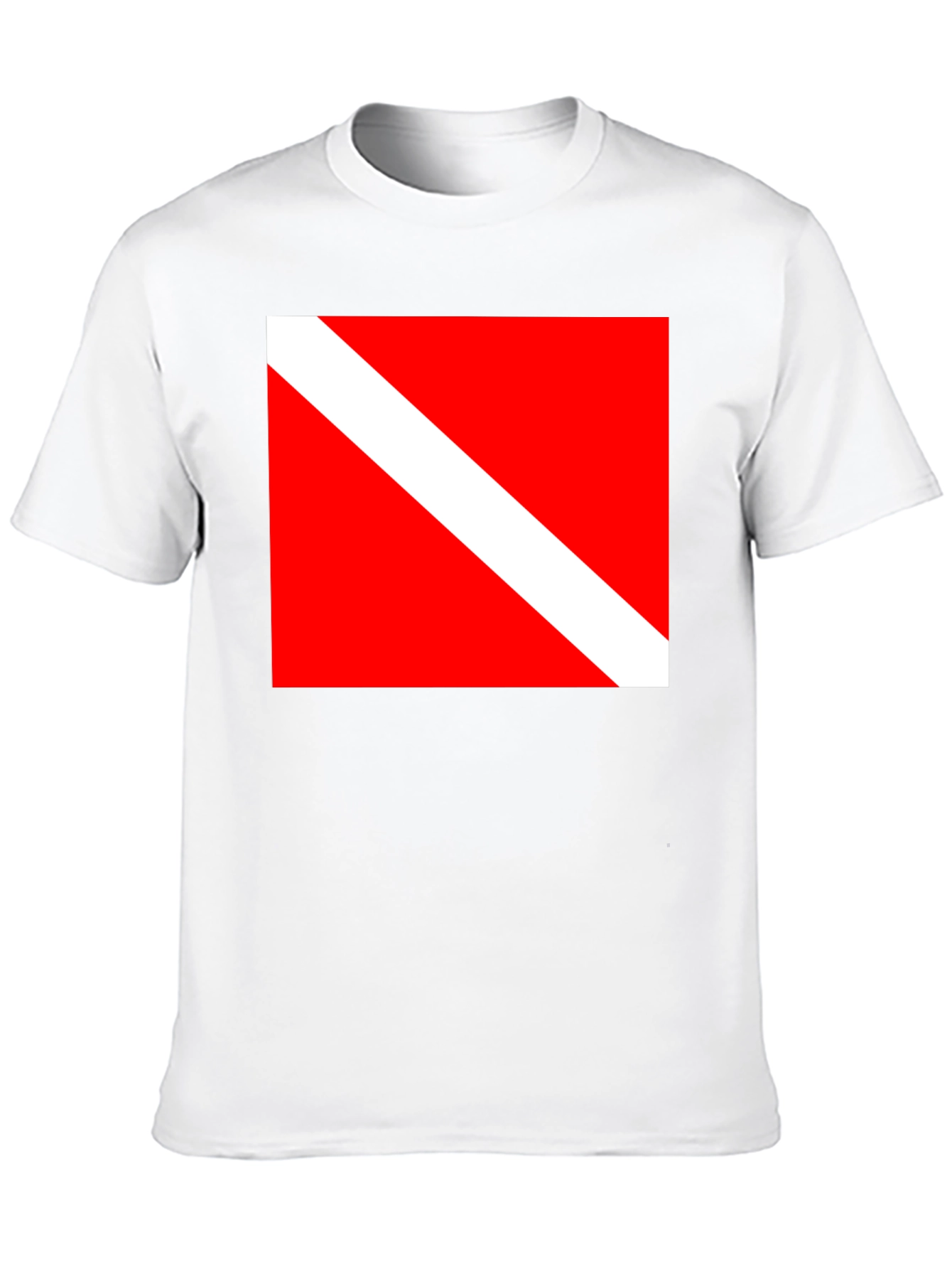 Diver Down Flag Black T-Shirt - Scuba Diving Tee