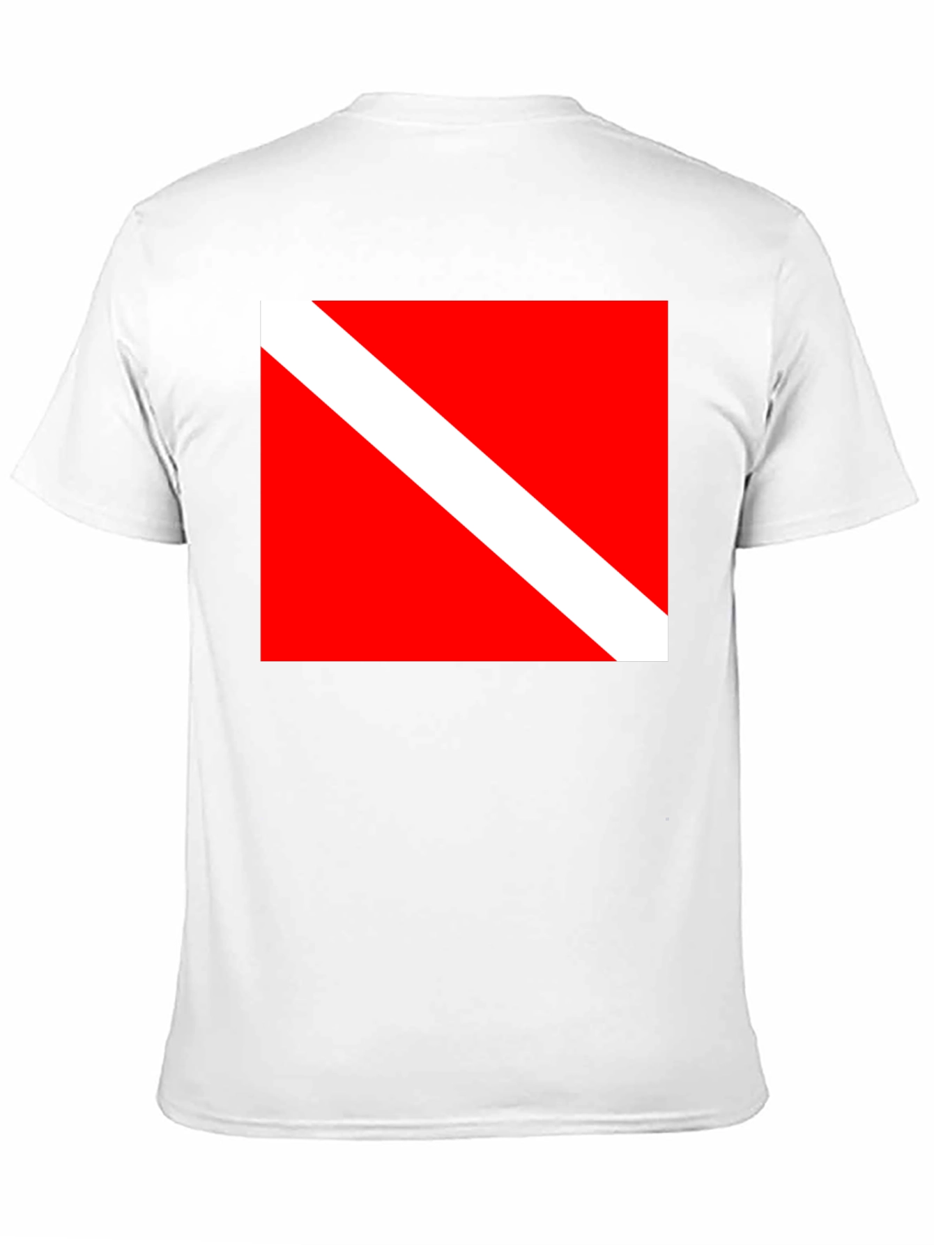 Diver Down Flag Black T-Shirt - Scuba Diving Tee