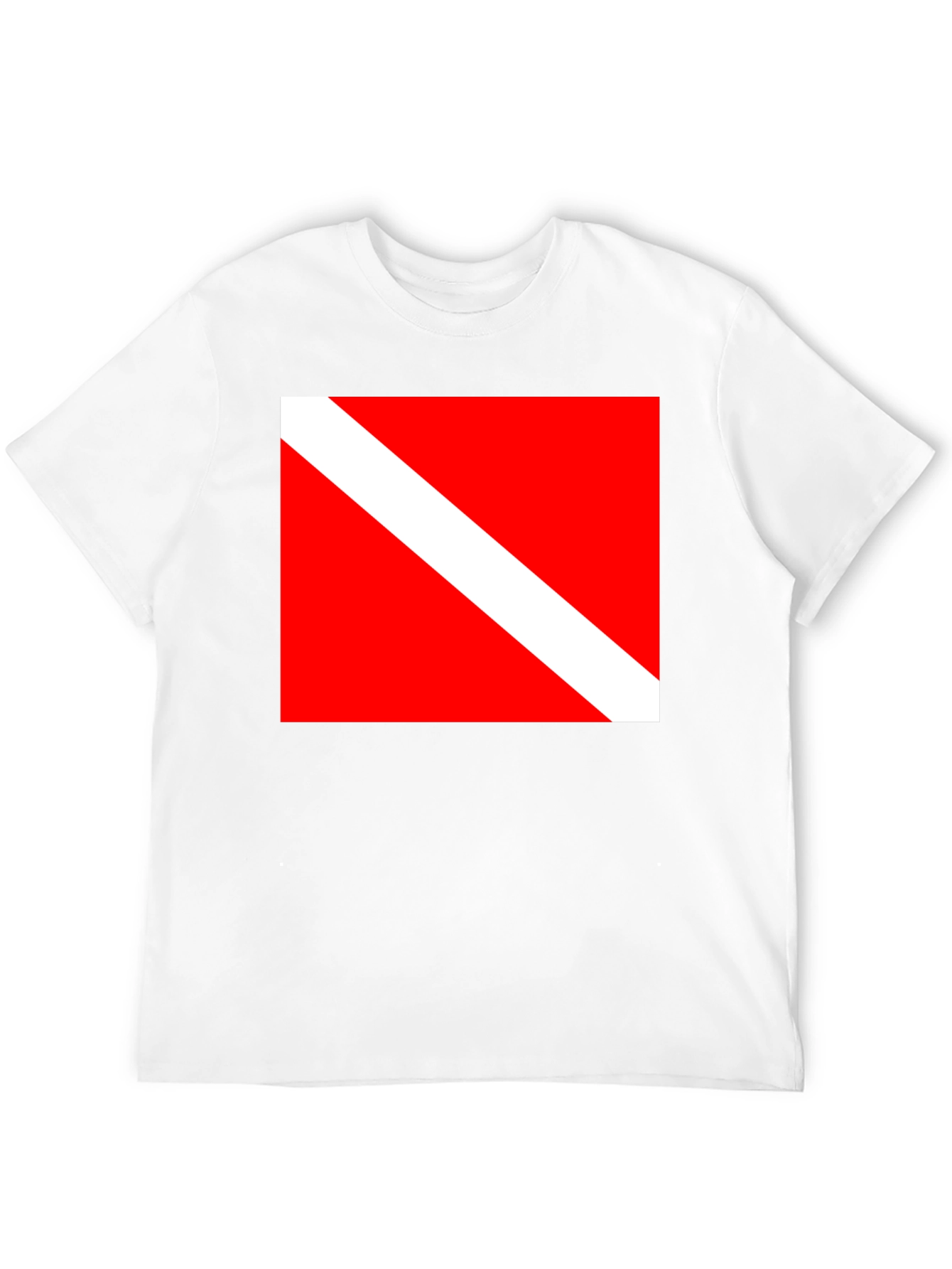 Diver Down Flag Black T-Shirt - Scuba Diving Tee
