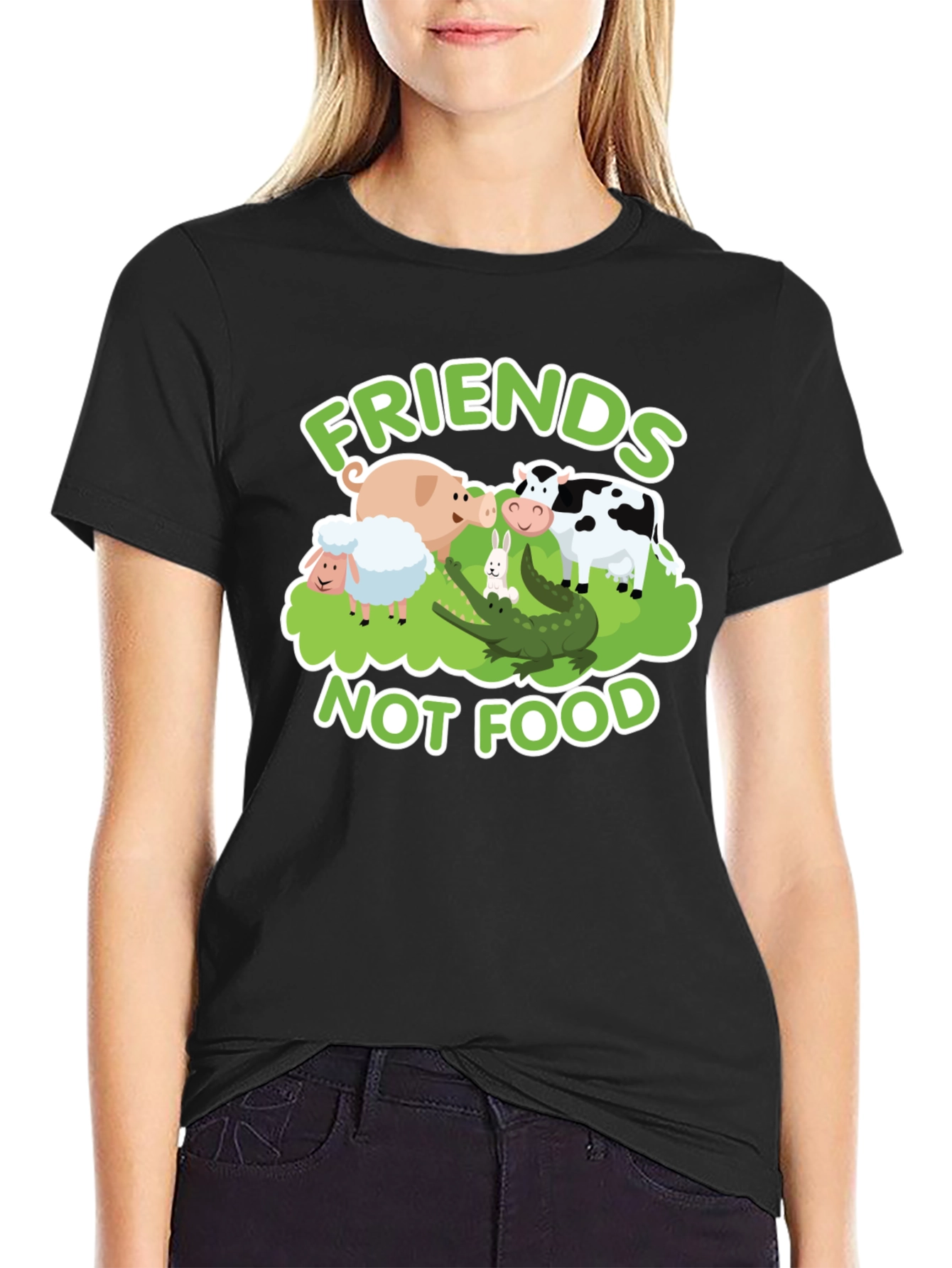 Friends Not Food Vegan T-Shirt