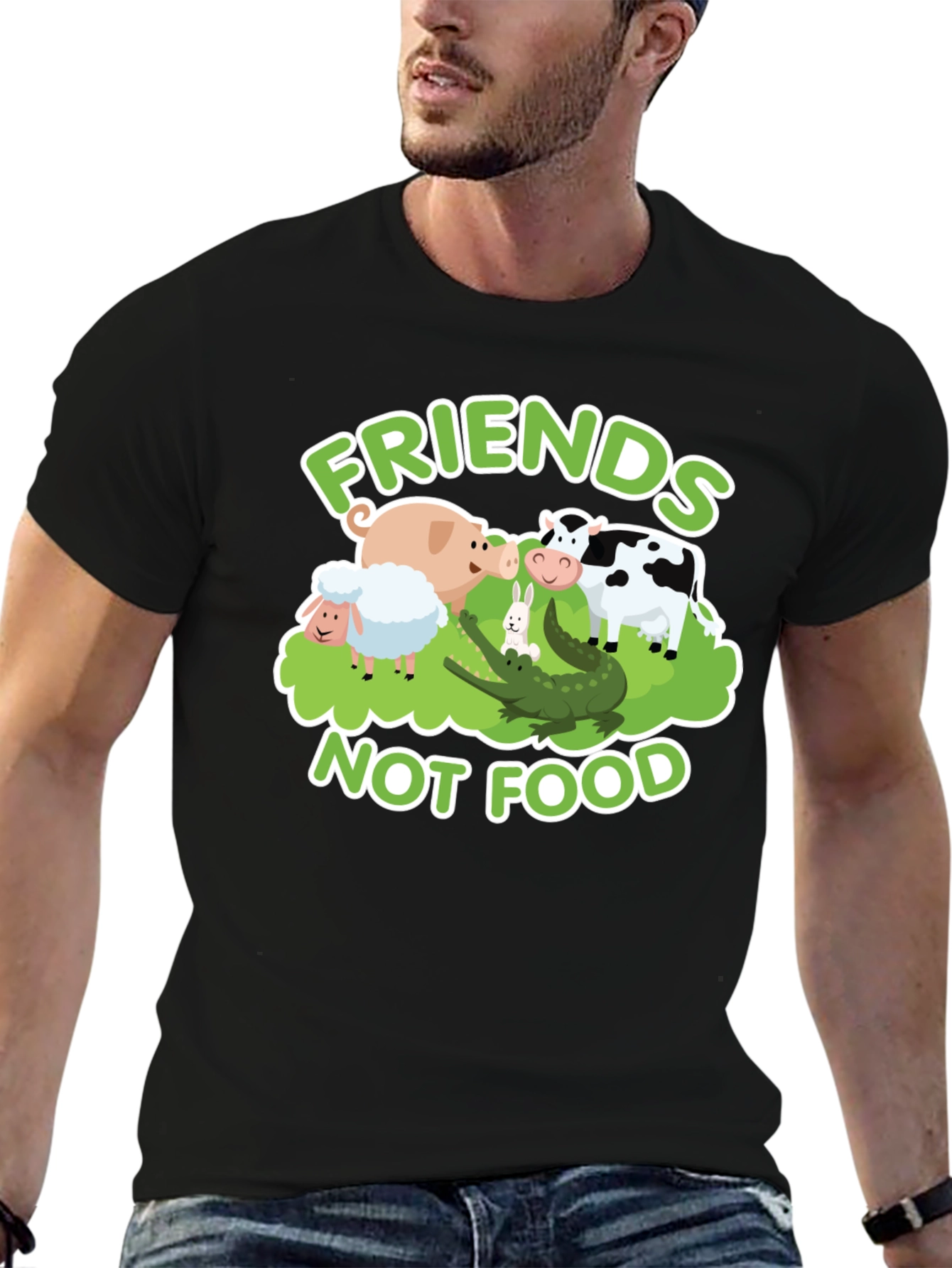 Friends Not Food Vegan T-Shirt