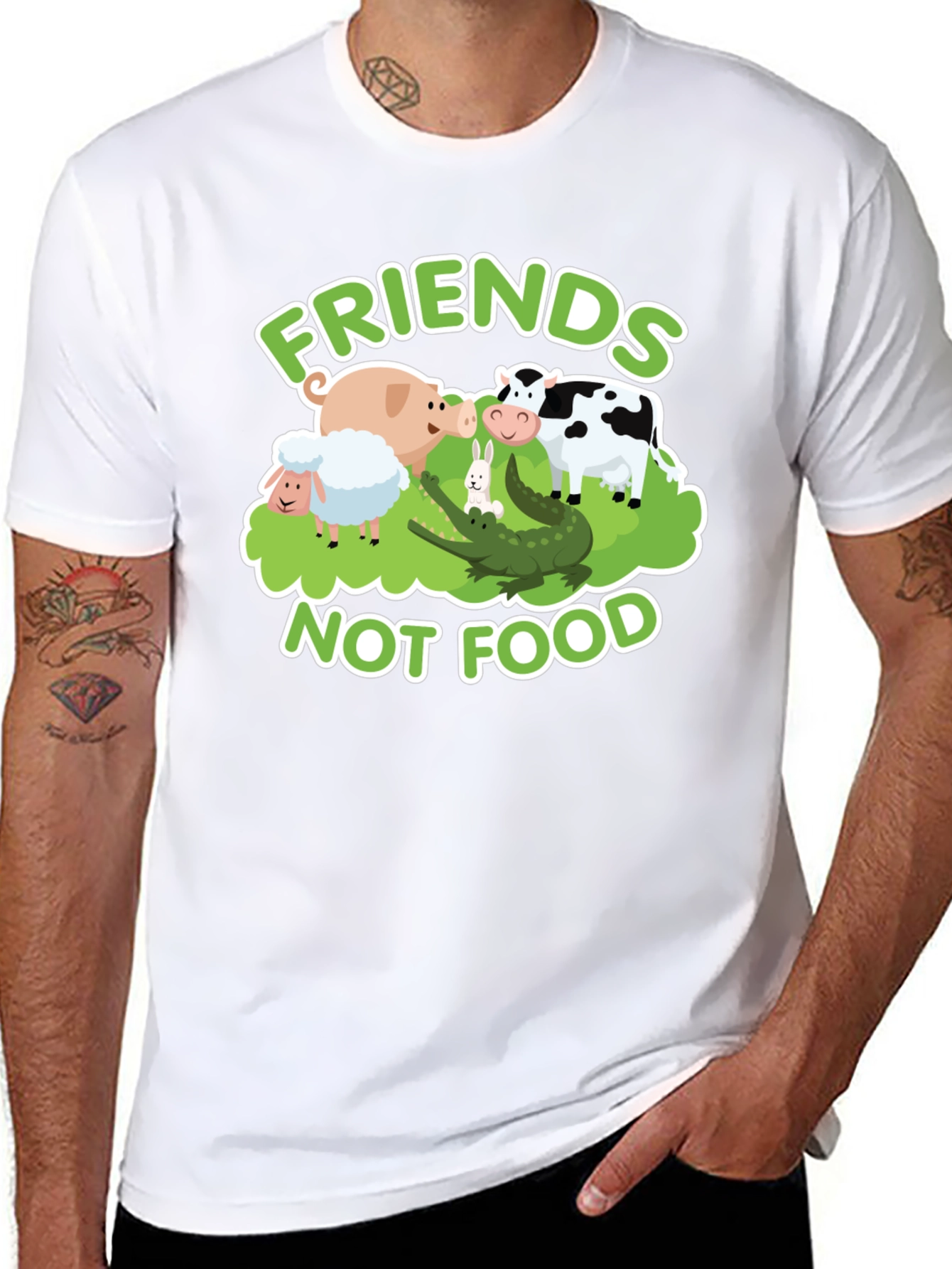Friends Not Food Vegan T-Shirt
