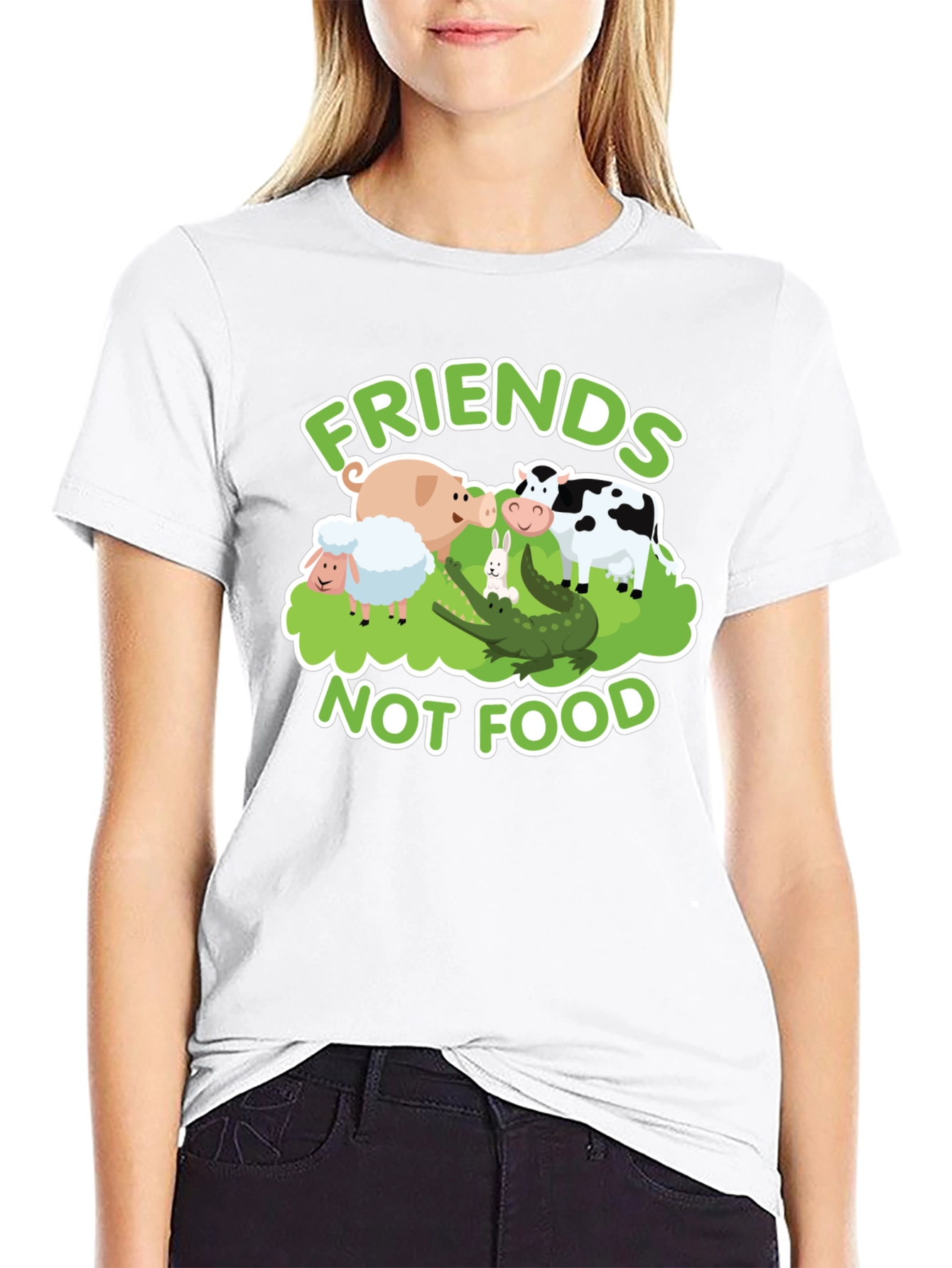 Friends Not Food Vegan T-Shirt
