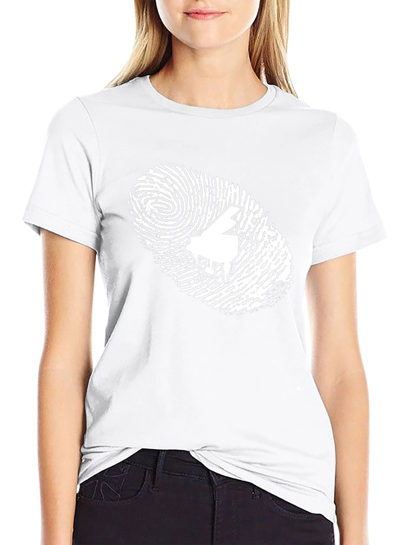 Piano Fingerprint Black T-Shirt