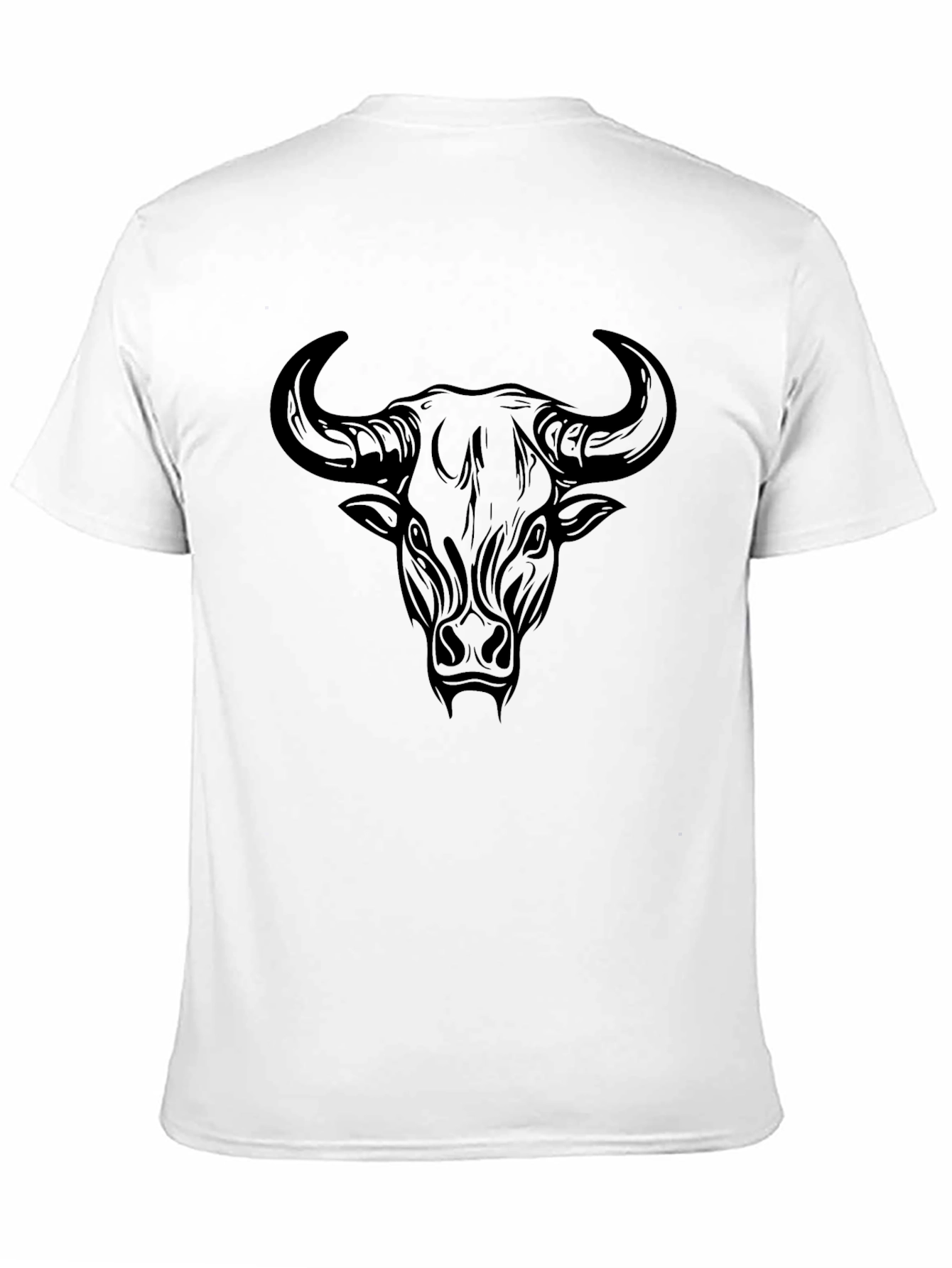 Black Bull Graphic Tee - Mens Crew Neck T-Shirt
