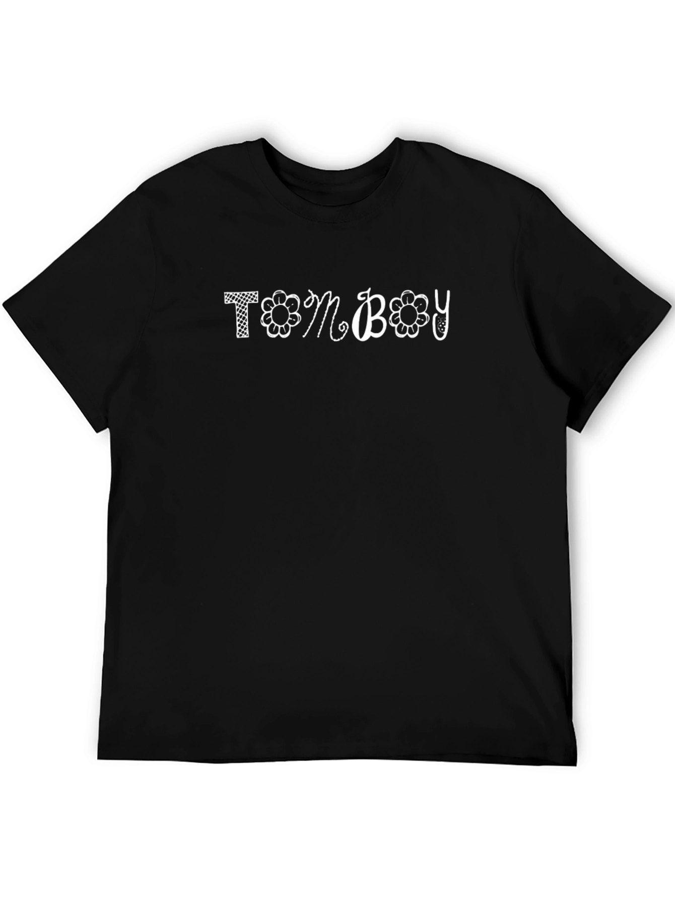 Tomboy Graphic Tee - Black Cotton Blend