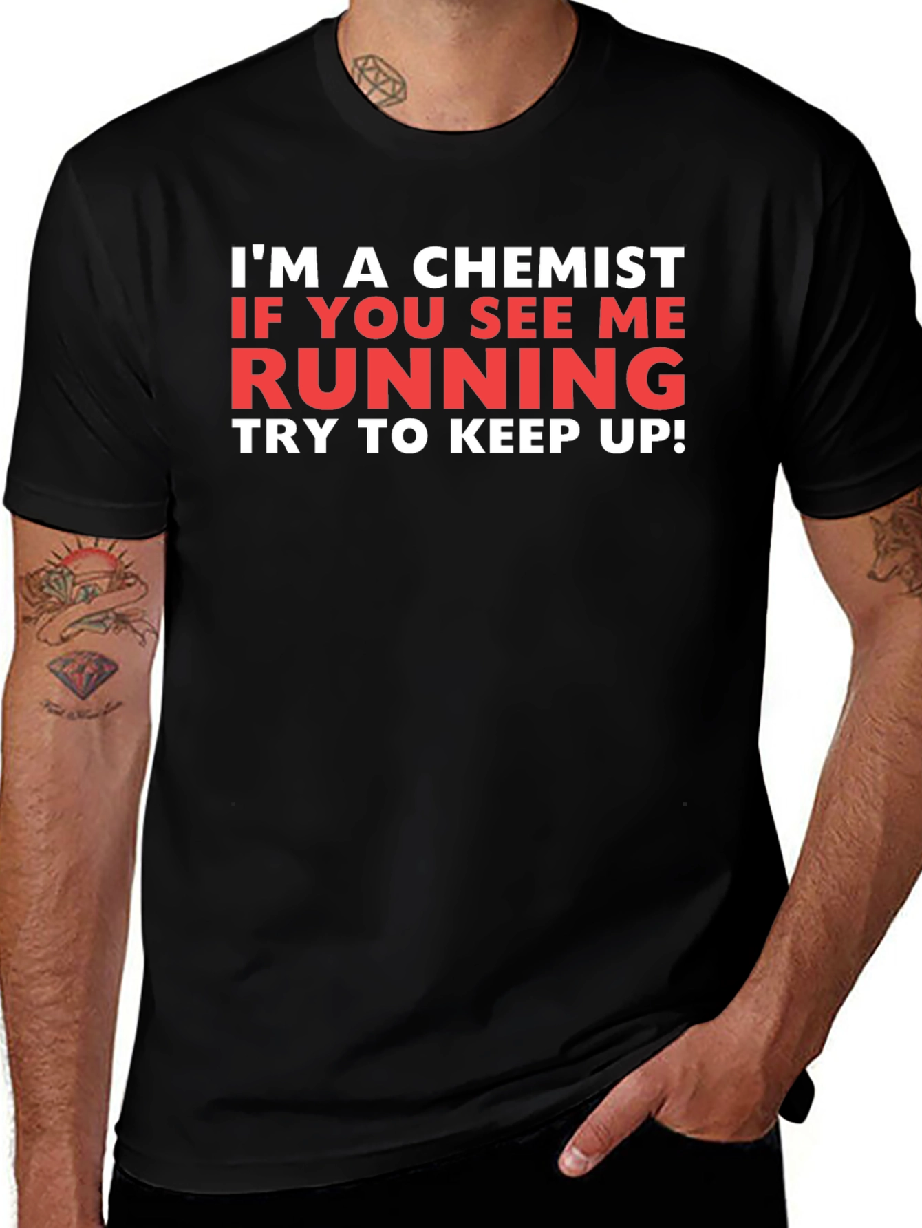 Chemist Running T-Shirt - Funny Science Tee