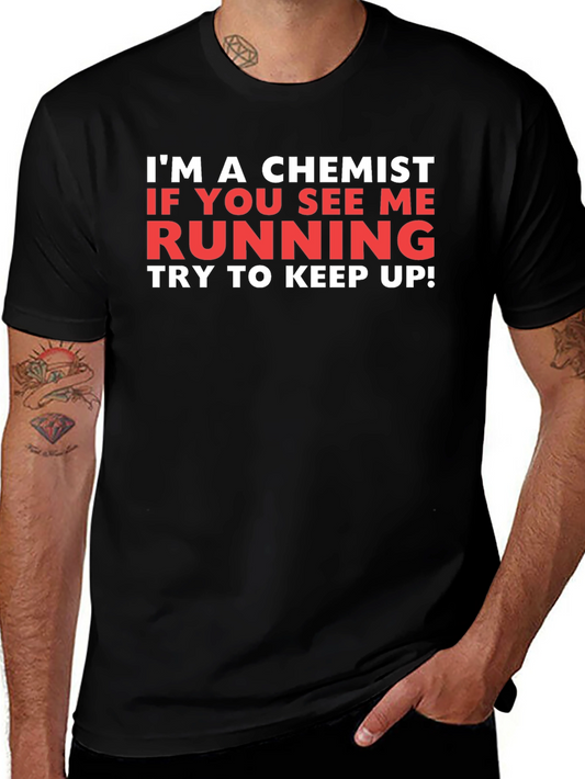 Chemist Running T-Shirt - Funny Science Tee
