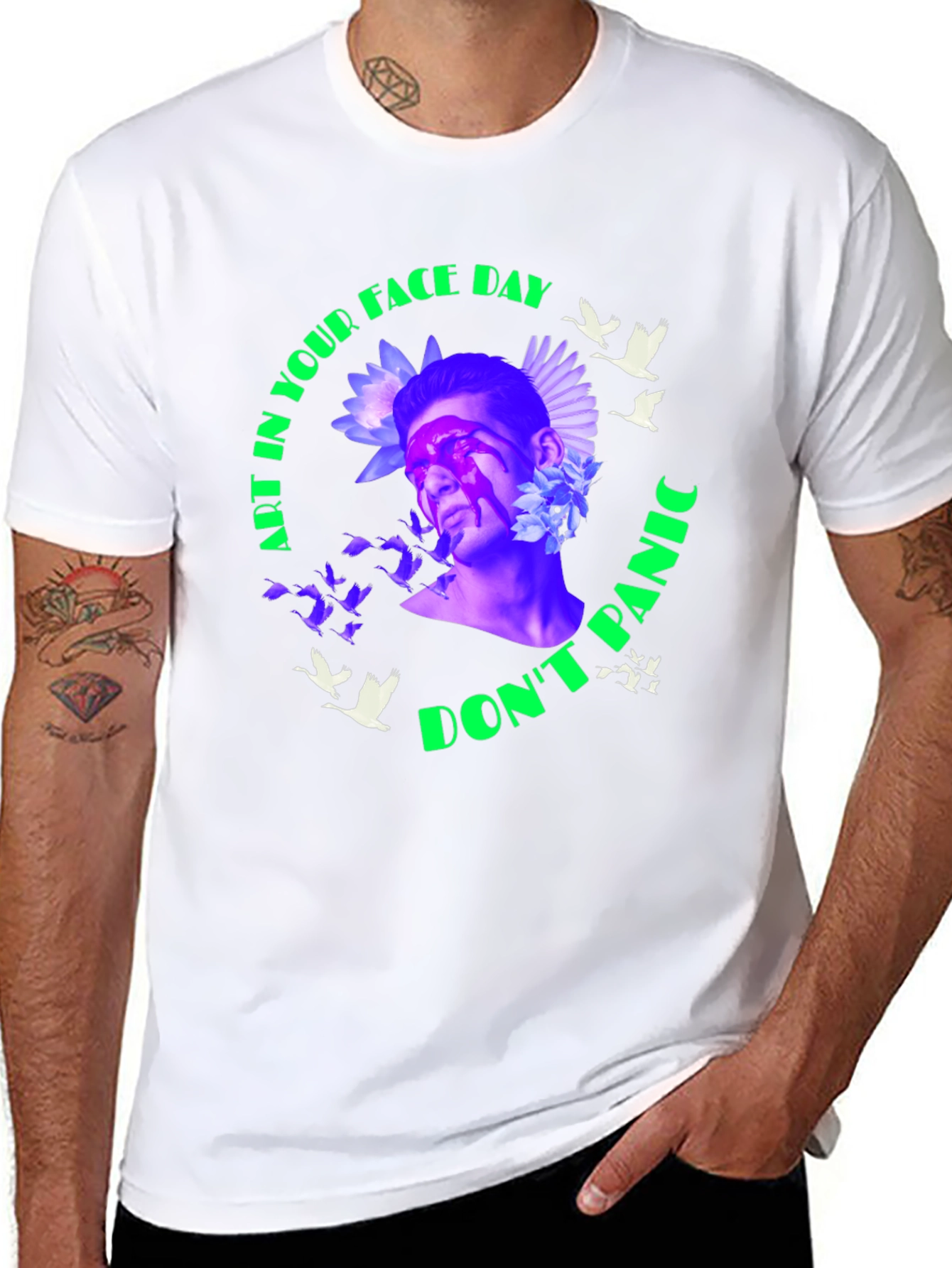 Art in Your Face Day Tee