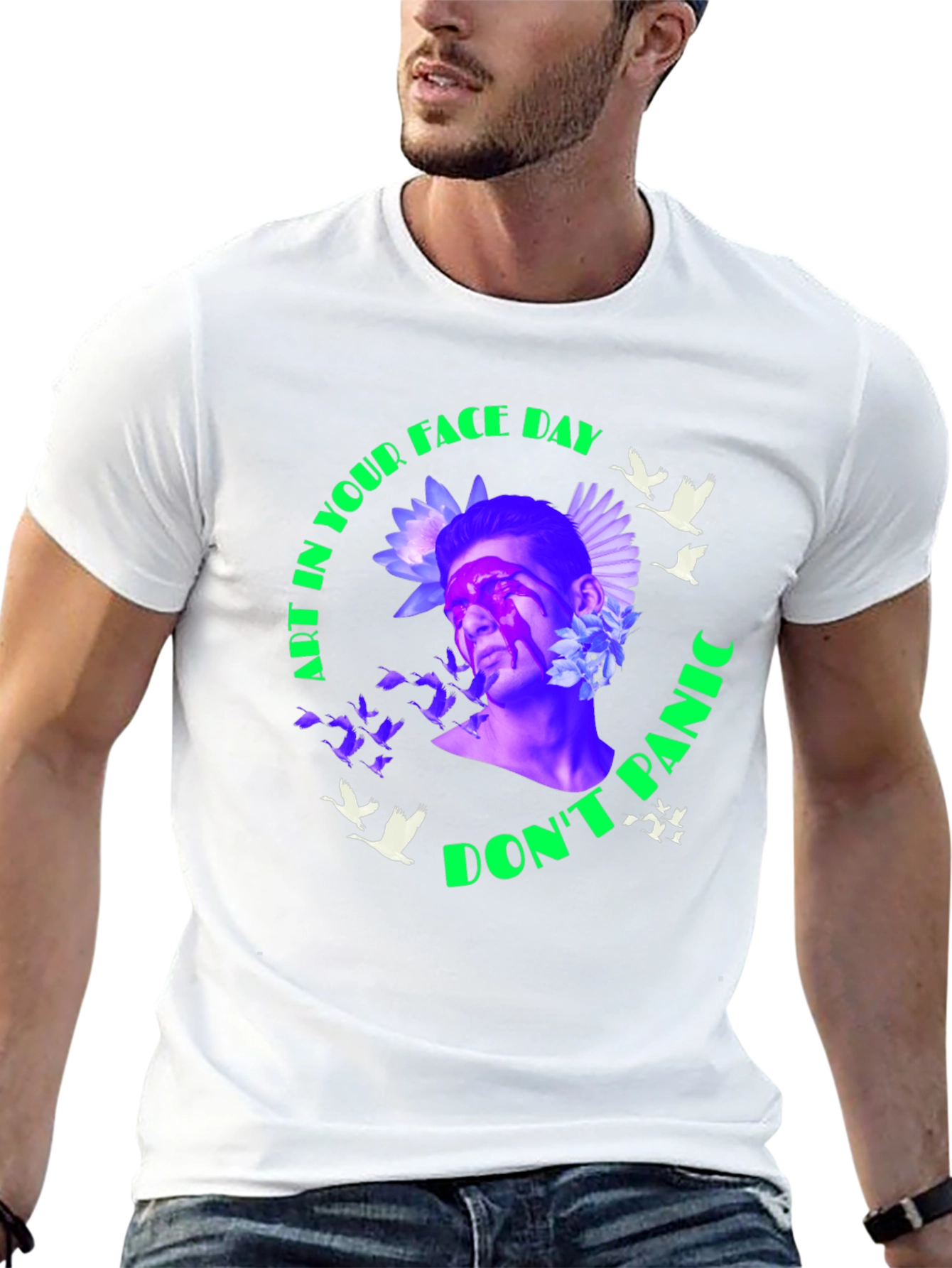 Art in Your Face Day Tee