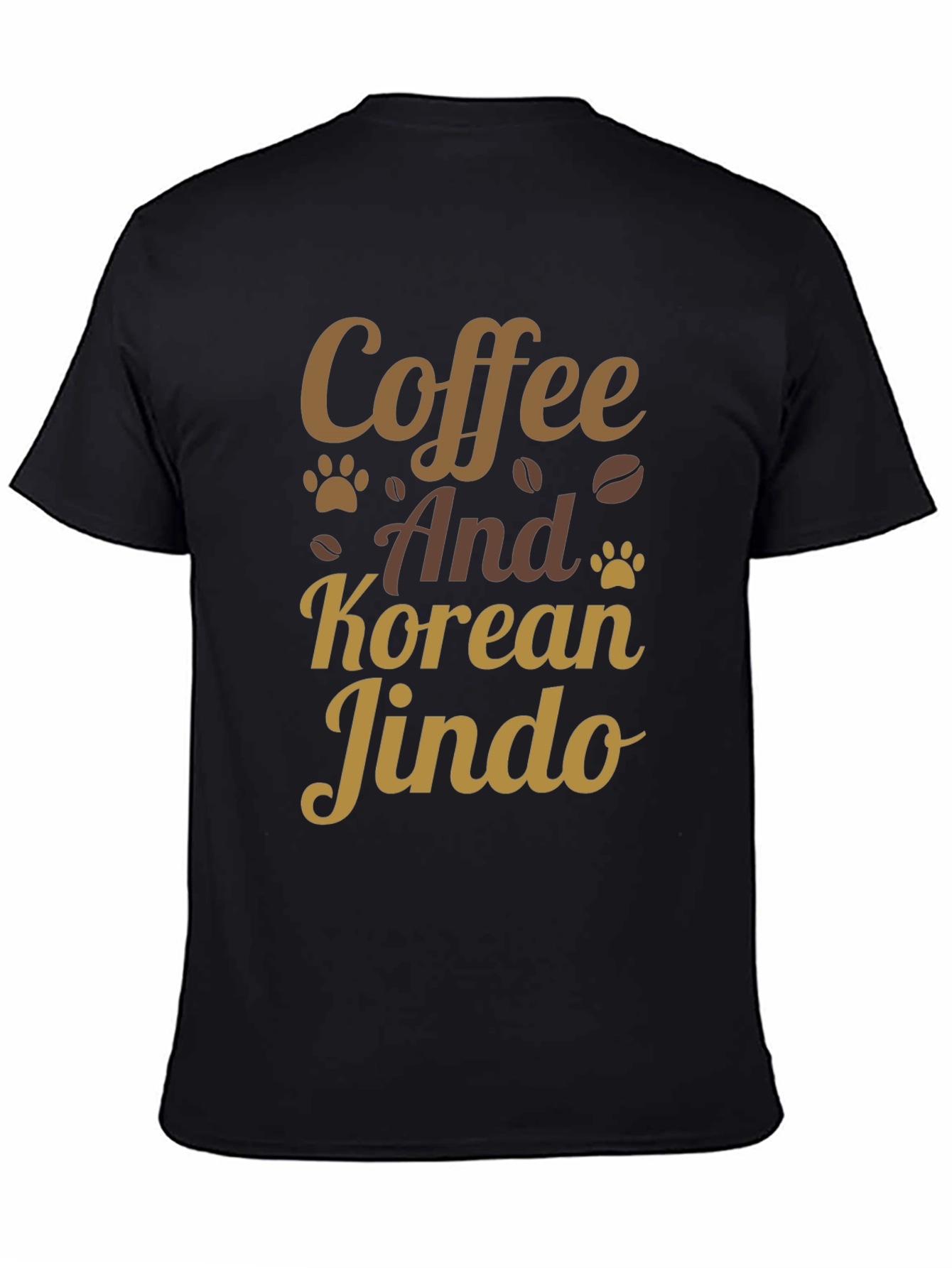 Coffee & Korean Jindo T-Shirt: Dog Lover Tee