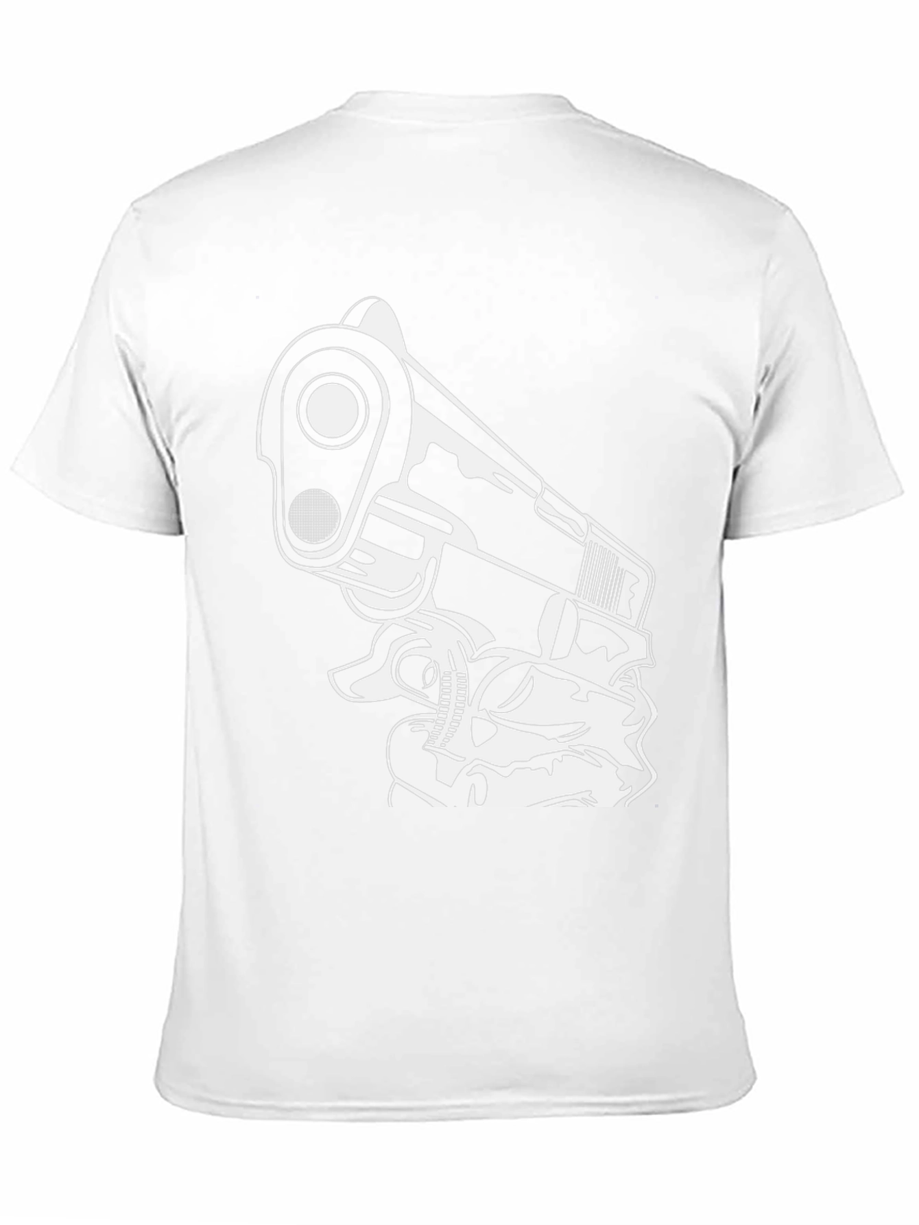 Gun Graphic Black T-Shirt - Edgy Streetwear