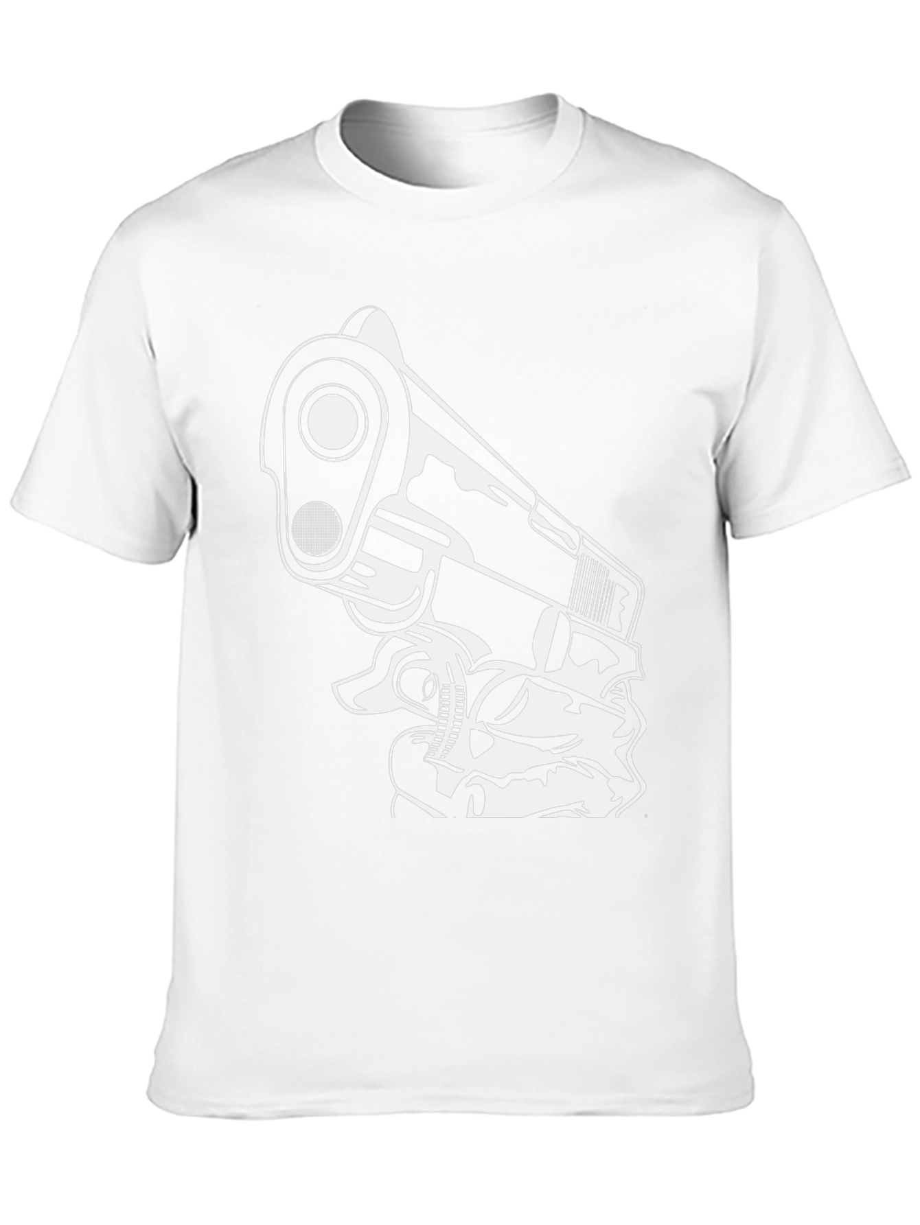 Gun Graphic Black T-Shirt - Edgy Streetwear