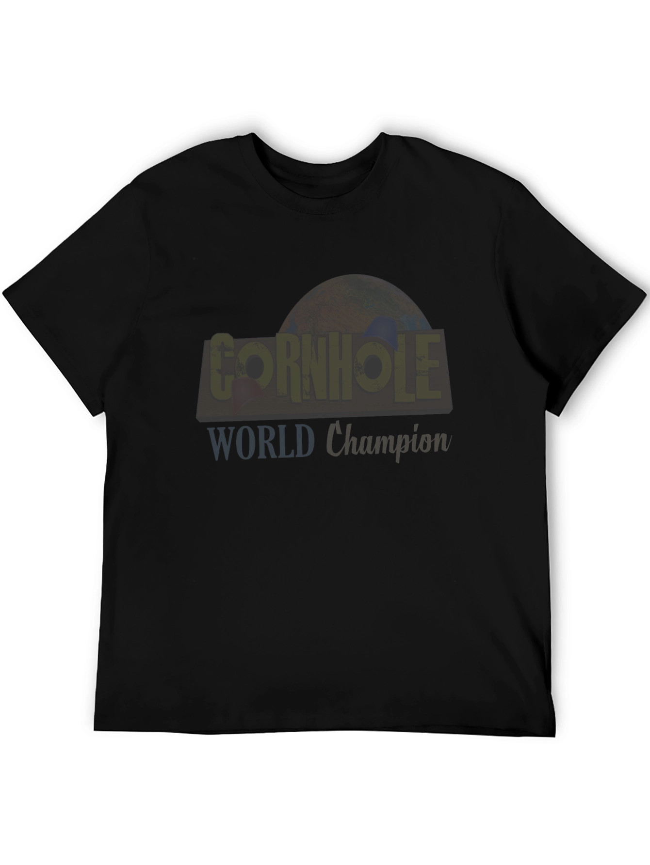 Cornhole World Champion Black T-Shirt