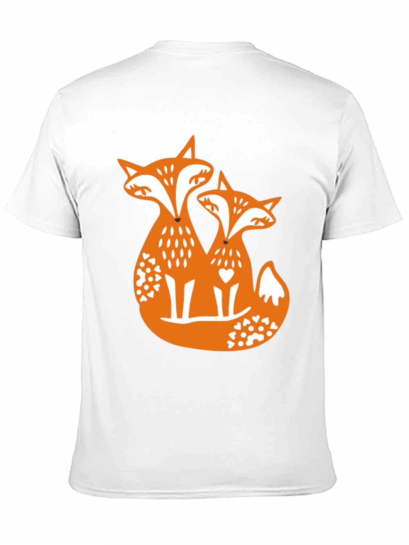 Fox Love Graphic Tee - Black Cotton Blend