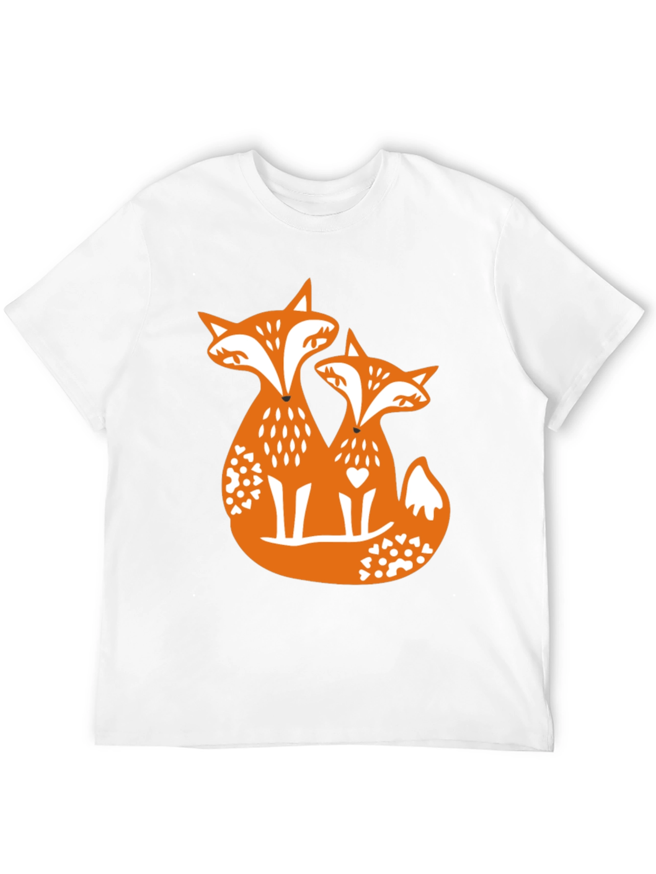 Fox Love Graphic Tee - Black Cotton Blend