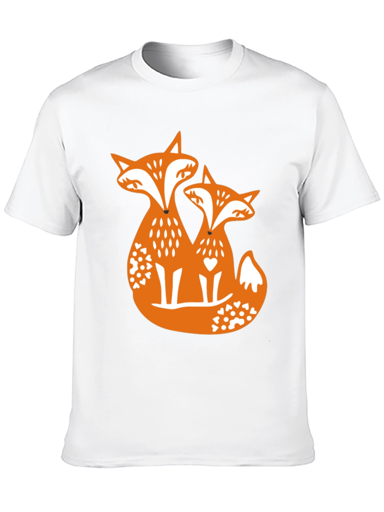 Fox Love Graphic Tee - Black Cotton Blend