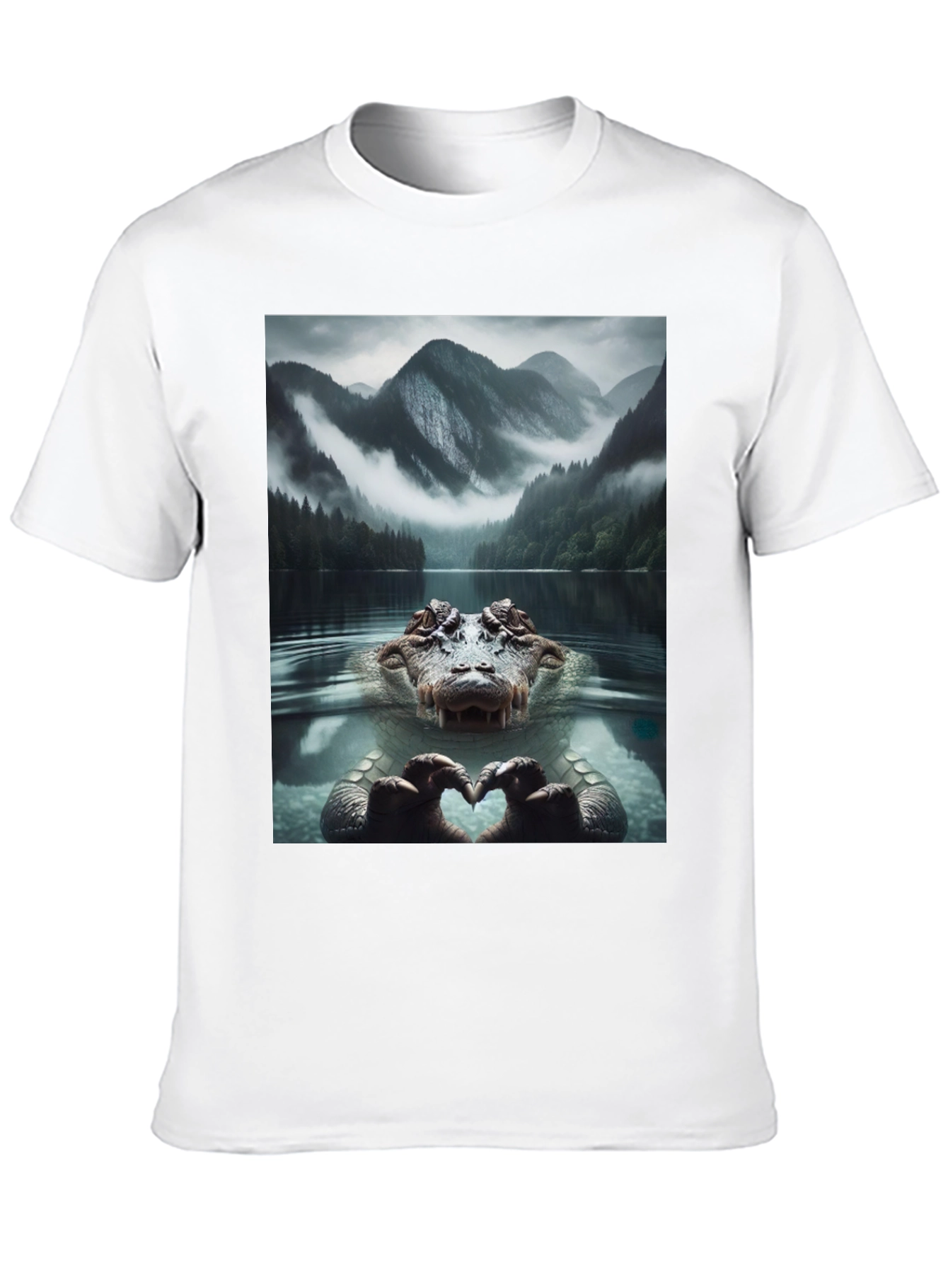 Alligator Love Lake Nature Graphic T-Shirt