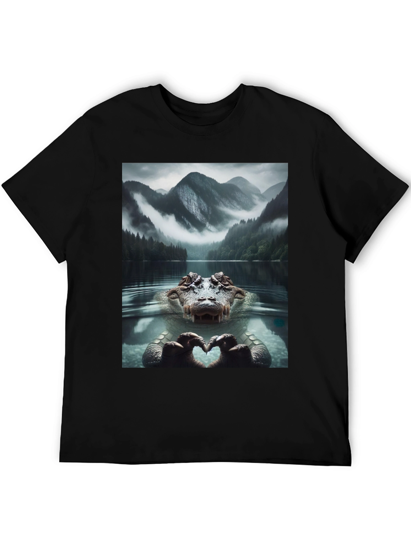 Alligator Love Lake Nature Graphic T-Shirt